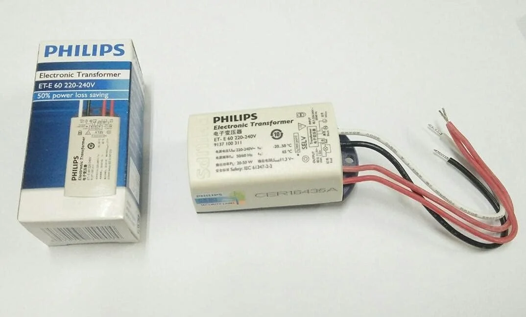 ترانس الکترونیکی فیلیپس مدل ET-E 60W 220-240V 50/60Hz - صرفه جویی 50 درصدی در اتلاف انرژی ترانس الکترونیکی فیلیپس مدل ET-E 60W 220-240V 50/60Hz - صرفه جویی 50 درصدی در اتلاف انرژی
