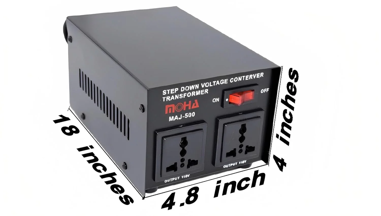 مبدل ولتاژ حداکثر 500 وات Moha - مبدل برق کاهنده ولتاژ سنگین AC 220V به AC 110V