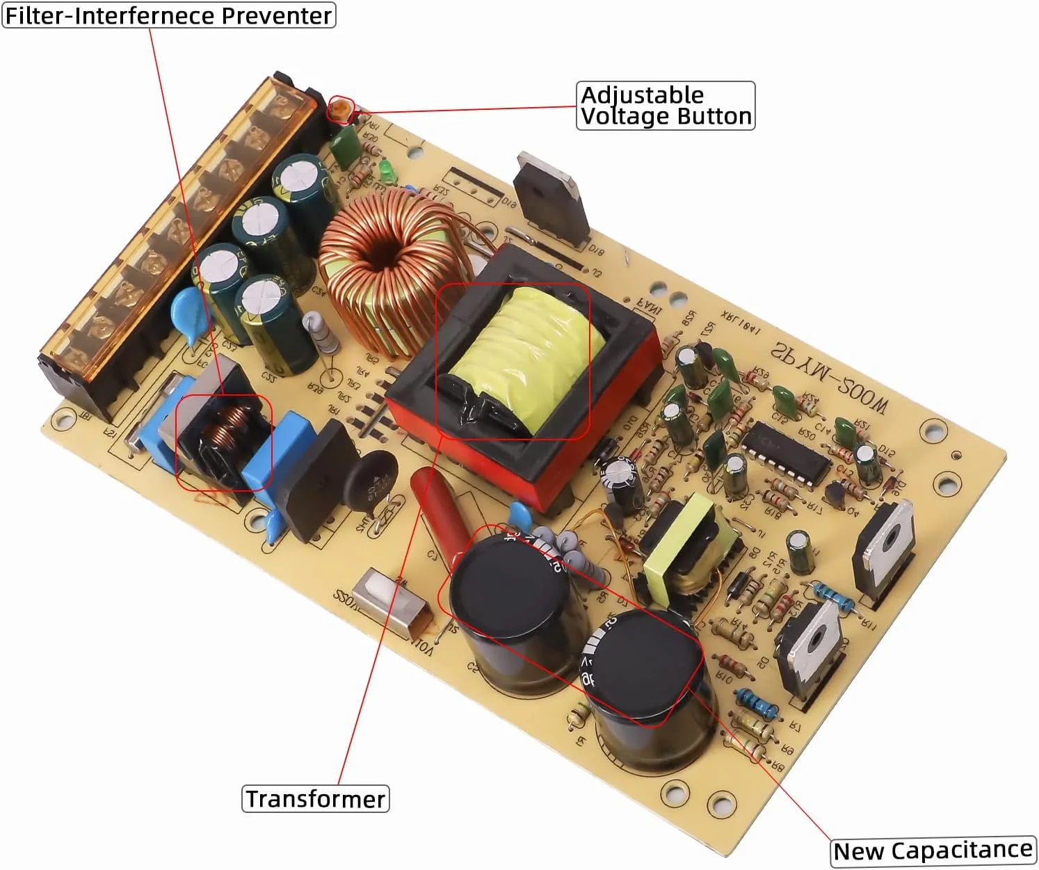 آداپتور درایور ترانسفورماتور sompom برای چراغ های LED، چراغ های خیابانی، چراغ های بیلبورد، مبدل AC/DC - 24 ولت، 10 آمپر، 240 وات