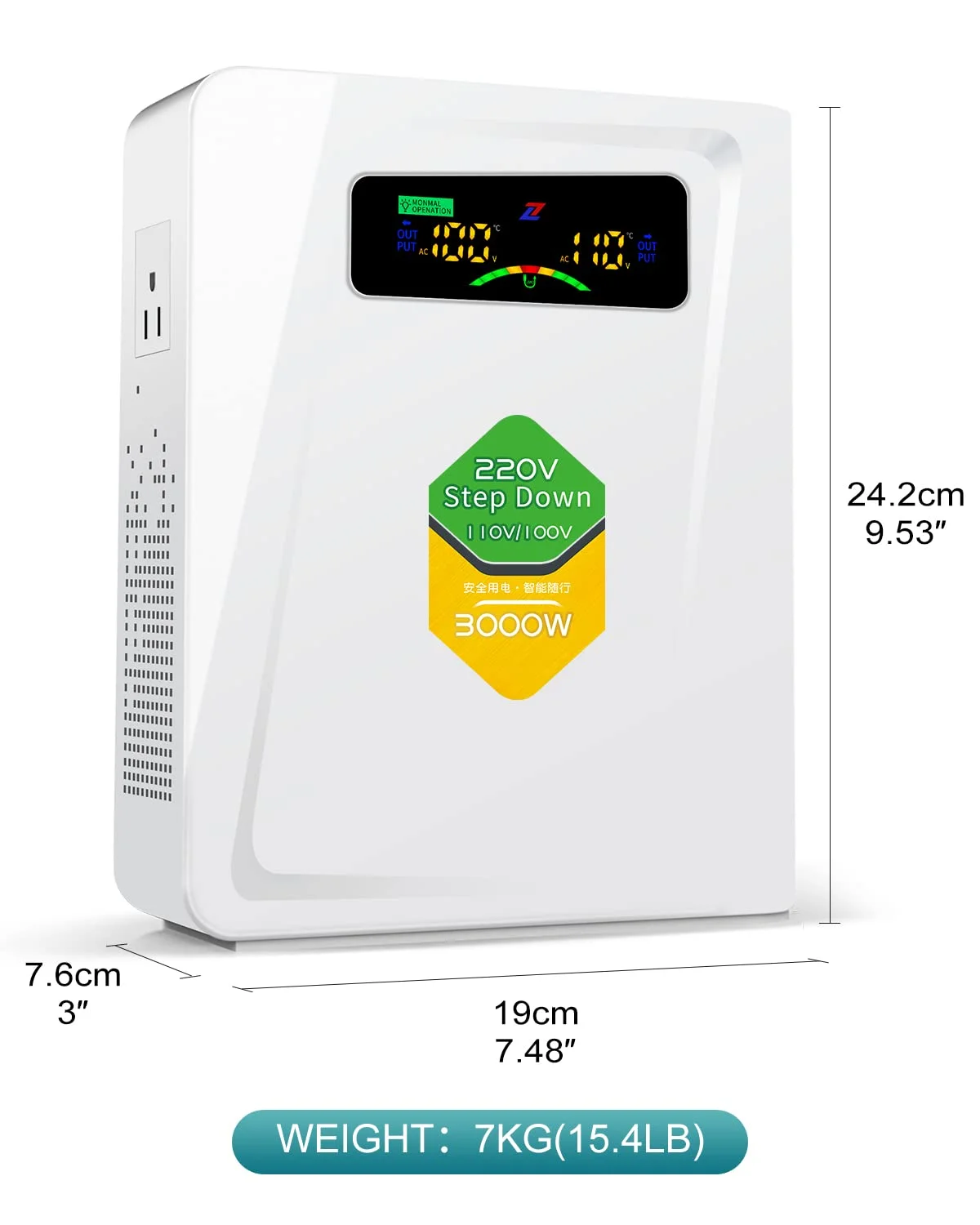 ترانسفورماتور کاهنده 3000 وات 240 ولت به 110 ولت ترانسفورماتور کاهنده 3000 وات 240 ولت به 110 ولت