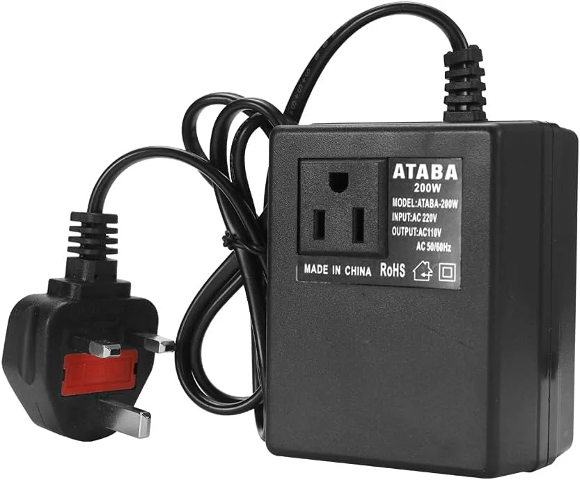 مبدل برق هوشمند و کارآمد خانگی Eacam، ترانسفورماتور کاهنده 200 وات AC 220 ولت به 110 ولت، آداپتور برق مسافرتی