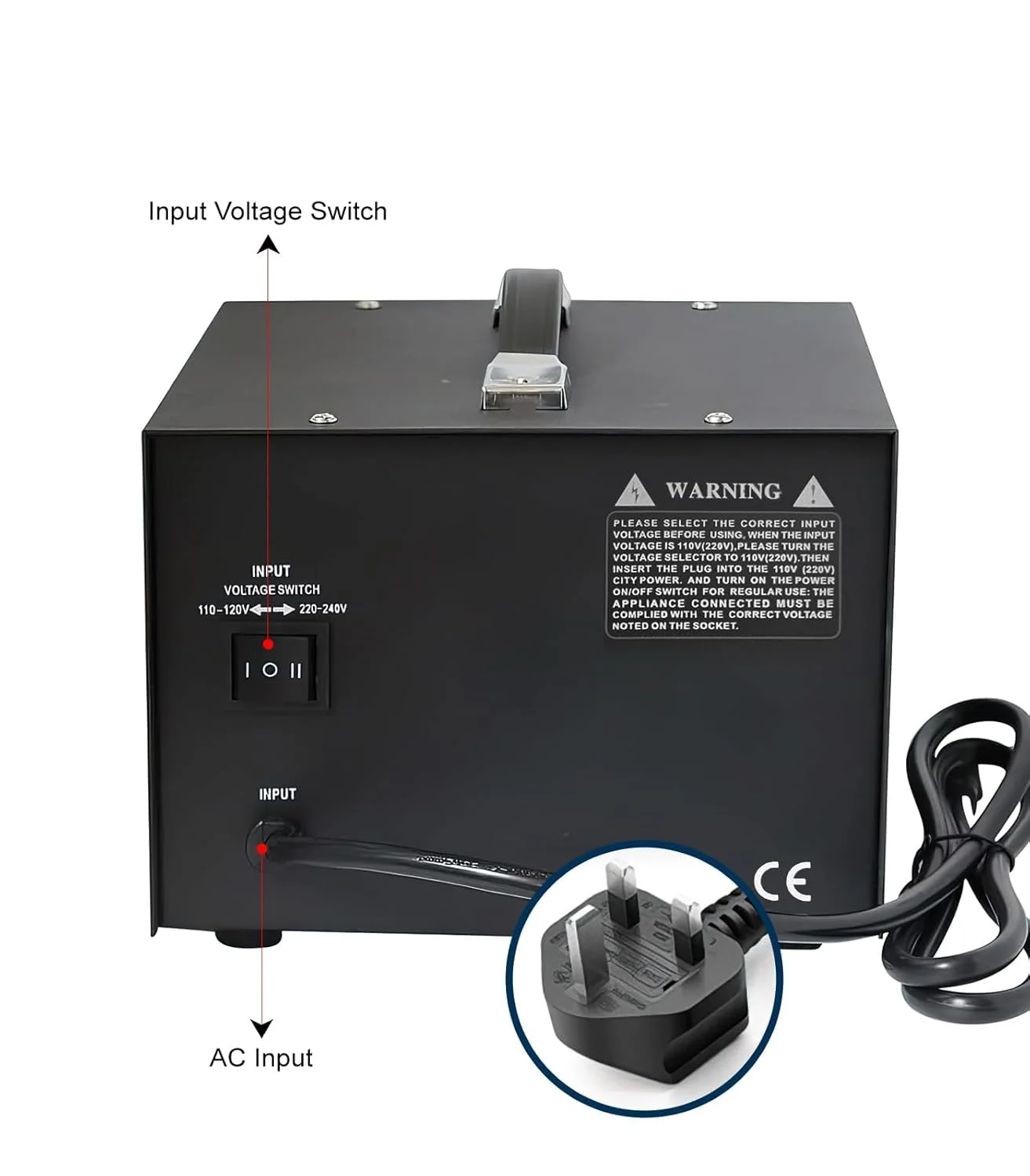 مبدل ولتاژ ST 3000W ترانسفورماتور 110V/120V/220V/240V افزاینده/کاهنده ولتاژ، با محافظ قطع کننده مدار قابل تنظیم مجدد، پریز جهانی، جمع و جور مناسب برای مصارف خانگی مبدل ولتاژ ST 3000W ترانسفورماتور 110V/120V/220V/240V افزاینده/کاهنده ولتاژ، با محافظ قطع کننده مدار قابل تنظیم مجدد، پریز جهانی، جمع و جور مناسب برای مصارف خانگی