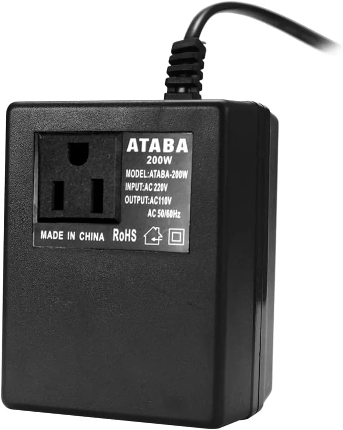 مبدل برق هوشمند و کارآمد خانگی Eacam، ترانسفورماتور کاهنده 200 وات AC 220 ولت به 110 ولت، آداپتور برق مسافرتی مبدل برق هوشمند و کارآمد خانگی Eacam، ترانسفورماتور کاهنده 200 وات AC 220 ولت به 110 ولت، آداپتور برق مسافرتی
