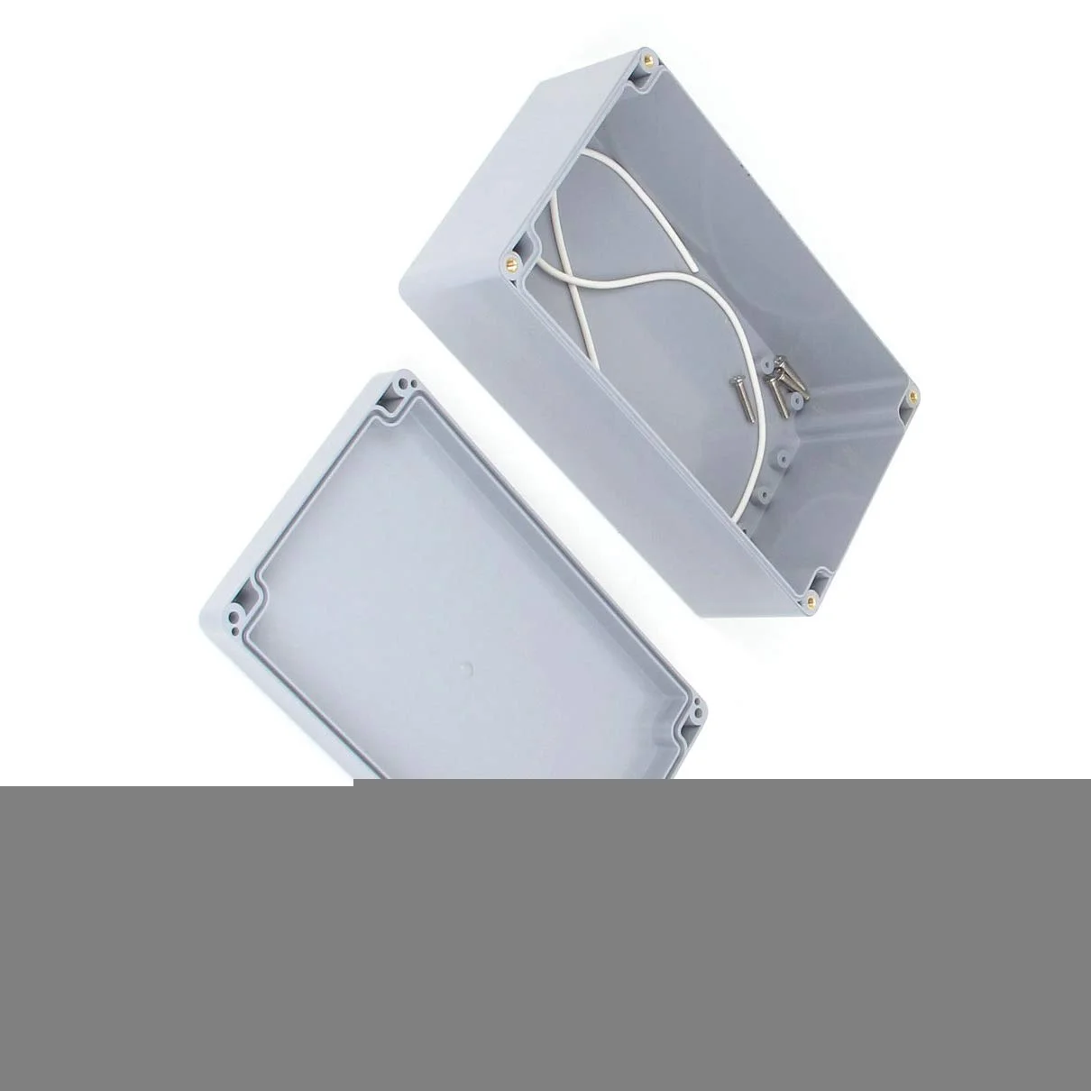 جعبه تقسیم برق پلاستیکی مهر و موم شده Aexit 200mmx120mmx75mm خاکستری 2 عددی (347f46822aee3640311d5d032d6fe82e)