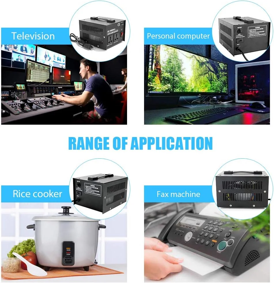 ترانسفورماتور افزاینده کاهنده هوشمند و کارآمد Andoer مدل ST-1000W مناسب برای لوازم برقی خانگی 220 ولت