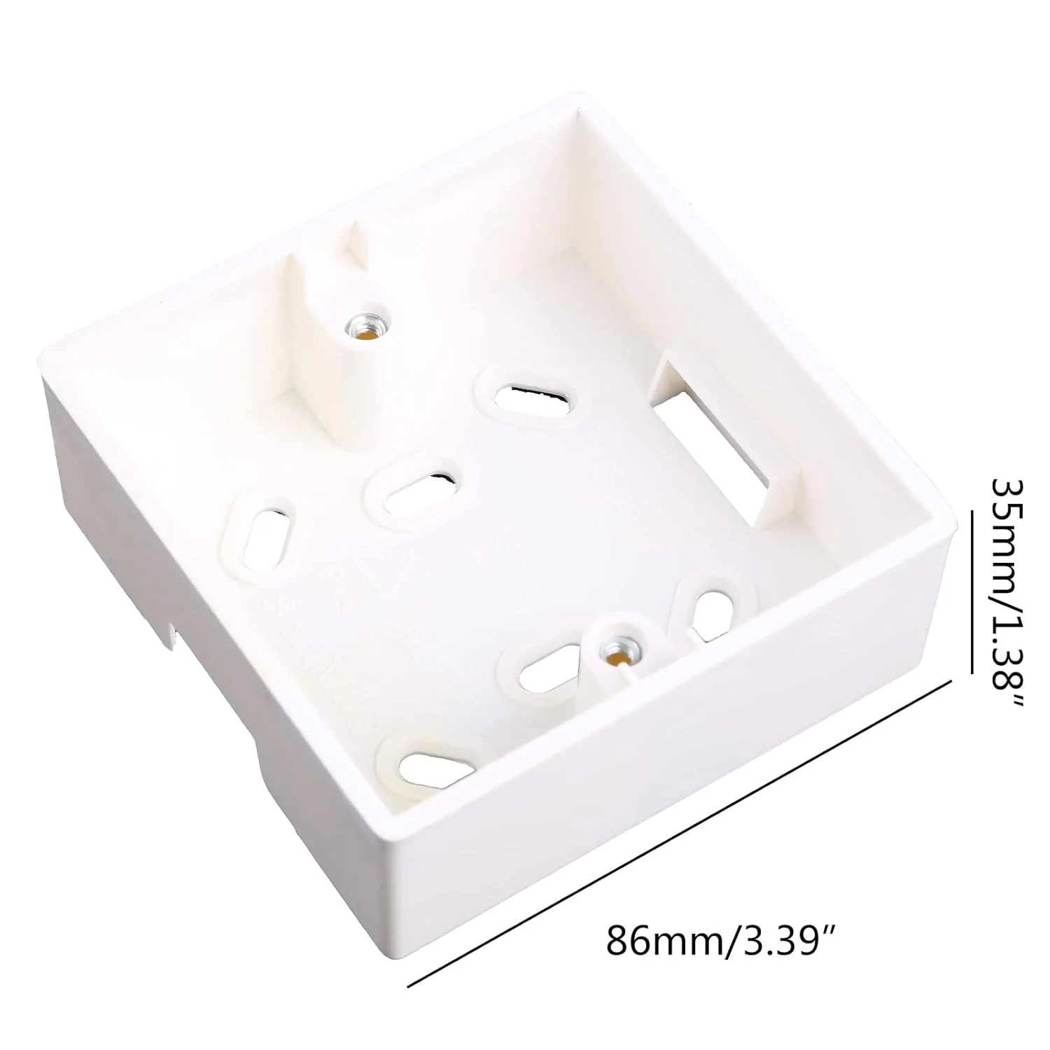 جعبه تقسیم PVC نوع 86 DIIOOMIEEU، پایه سوکت نصب شده روی دیوار، پریز برق PVC سفید برای جعبه تقسیم PVC نوع 86 DIIOOMIEEU، پایه سوکت نصب شده روی دیوار، پریز برق PVC سفید برای