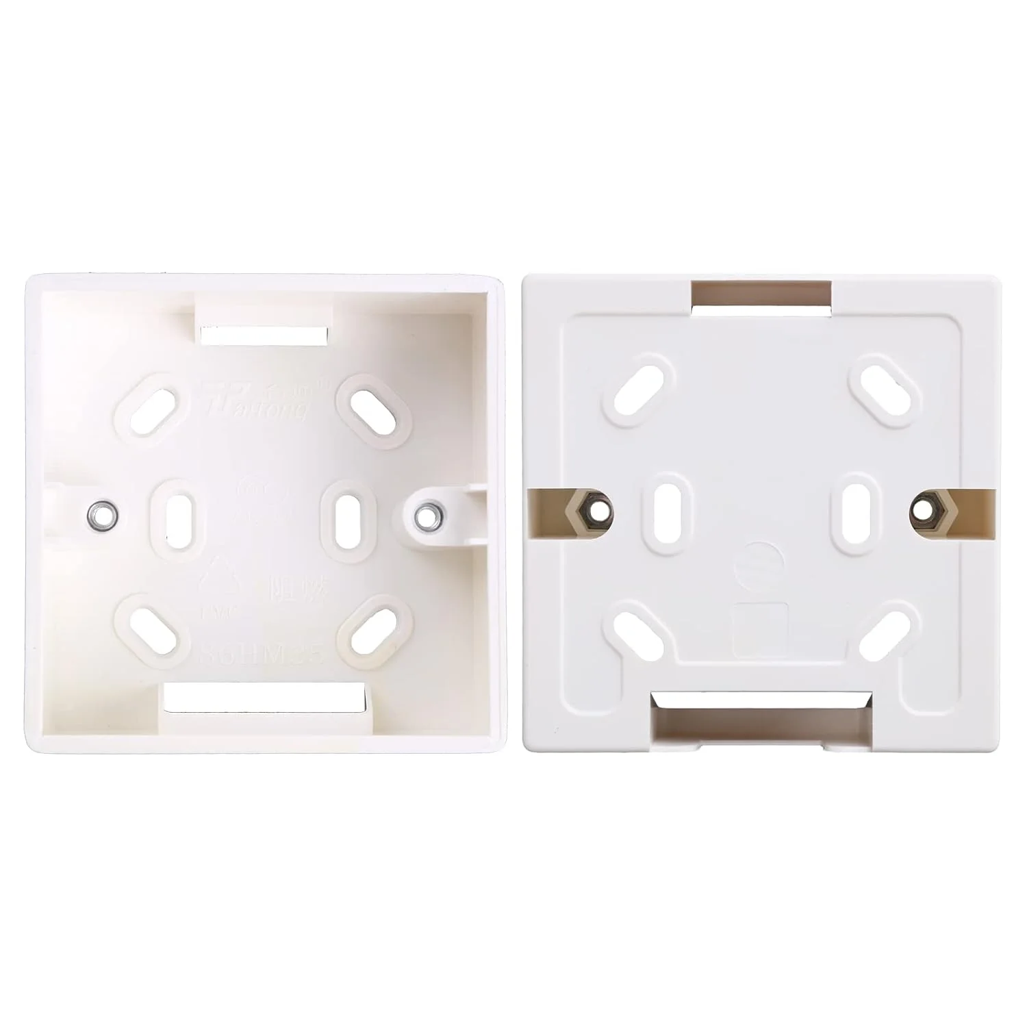 جعبه تقسیم PVC نوع 86 DIIOOMIEEU، پایه سوکت نصب شده روی دیوار، پریز برق PVC سفید برای جعبه تقسیم PVC نوع 86 DIIOOMIEEU، پایه سوکت نصب شده روی دیوار، پریز برق PVC سفید برای