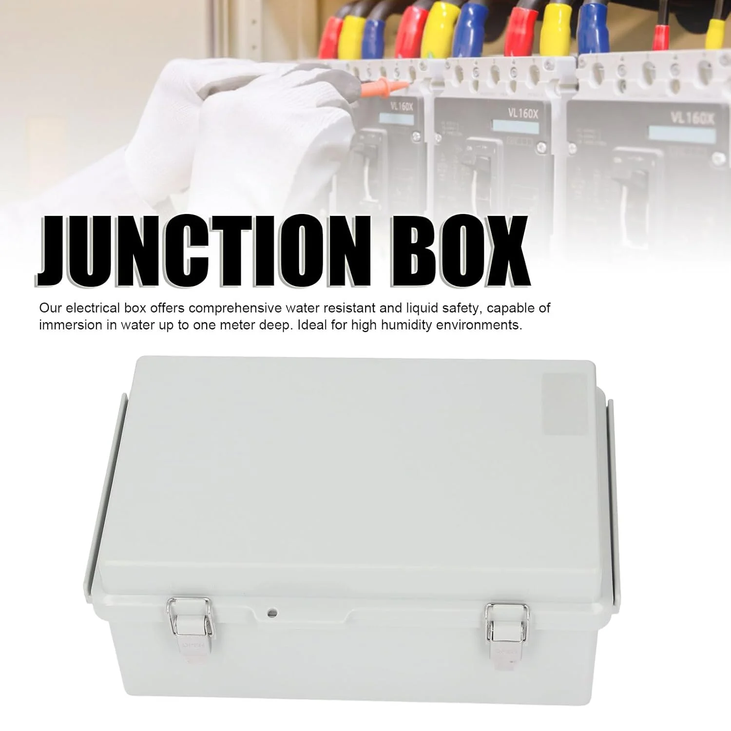 جعبه اتصال برق ضد آب و هوا در فضای باز IP67 پلاستیک ABS جعبه اتصال آب