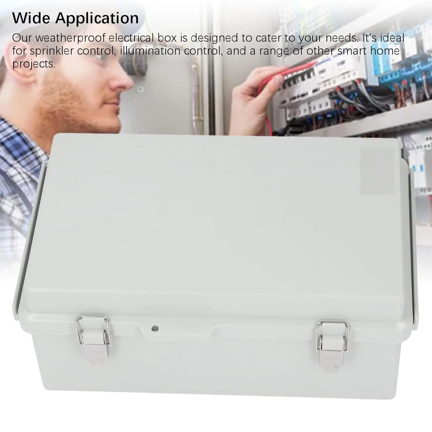 جعبه اتصال برق ضد آب و هوا در فضای باز IP67 پلاستیک ABS جعبه اتصال آب