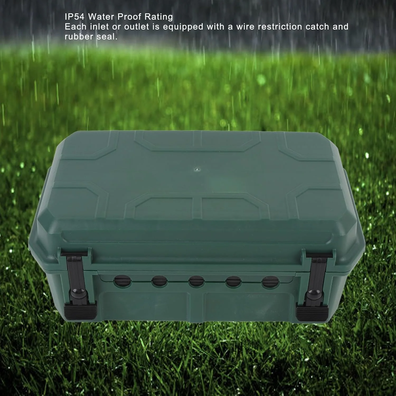 جعبه اتصال برق بیرونی کاربرپسند Jectse با طراحی نصب دیواری و ورودی کابل ایمن برای چراغ های رشته ای LED و نورپردازی منظره جنس: ABS اندازه: 39 X 12.6 X 19.5 سانتی متر (سبز) جعبه اتصال برق بیرونی کاربرپسند Jectse با طراحی نصب دیواری و ورودی کابل ایمن برای چراغ های رشته ای LED و نورپردازی منظره جنس: ABS اندازه: 39 X 12.6 X 19.5 سانتی متر (سبز)