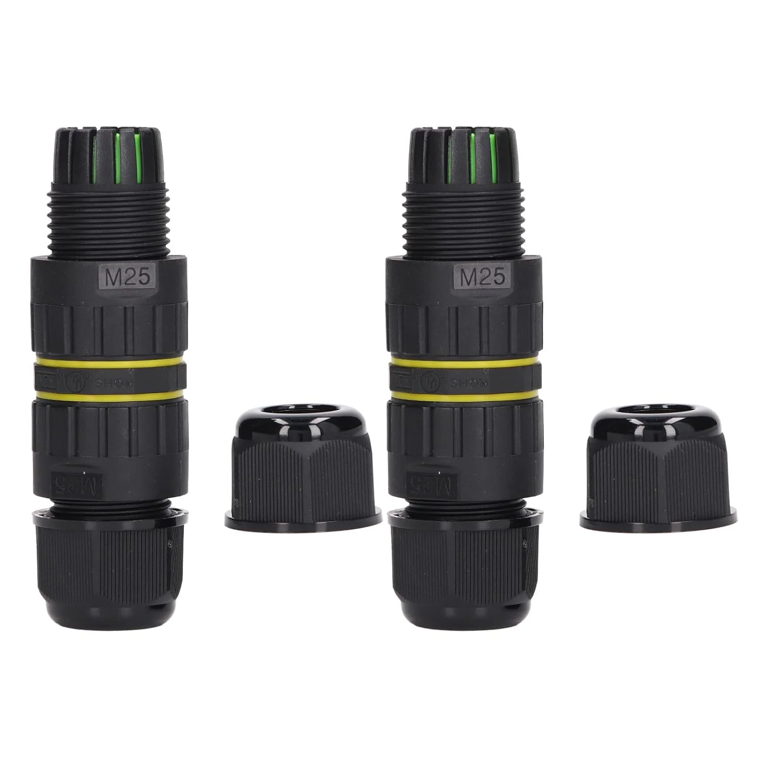 اتصال دهنده جعبه اتصال 2 عددی باغ M25 4 IP68 ضد آب 10-14 میلی متر جعبه اتصال کابل برق اتصال دهنده جعبه اتصال 2 عددی باغ M25 4 IP68 ضد آب 10-14 میلی متر جعبه اتصال کابل برق