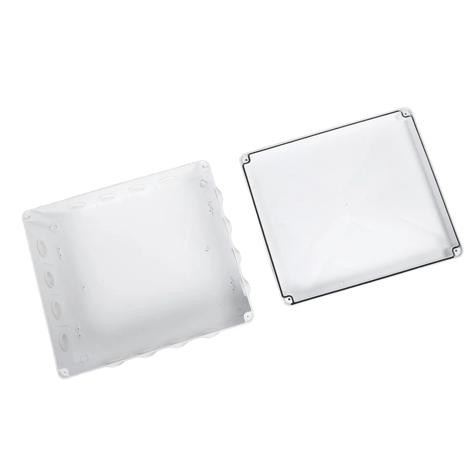 جعبه اتصال بیرونی Cryfokt، جعبه اتصال الکتریکی ضد آب ABS (400x350x120 میلی متر)، محفظه پروژه ضد گرد و غبار، جعبه پروژه الکتریکی از پیش سوراخ شده برای استفاده در داخل و خارج از منزل