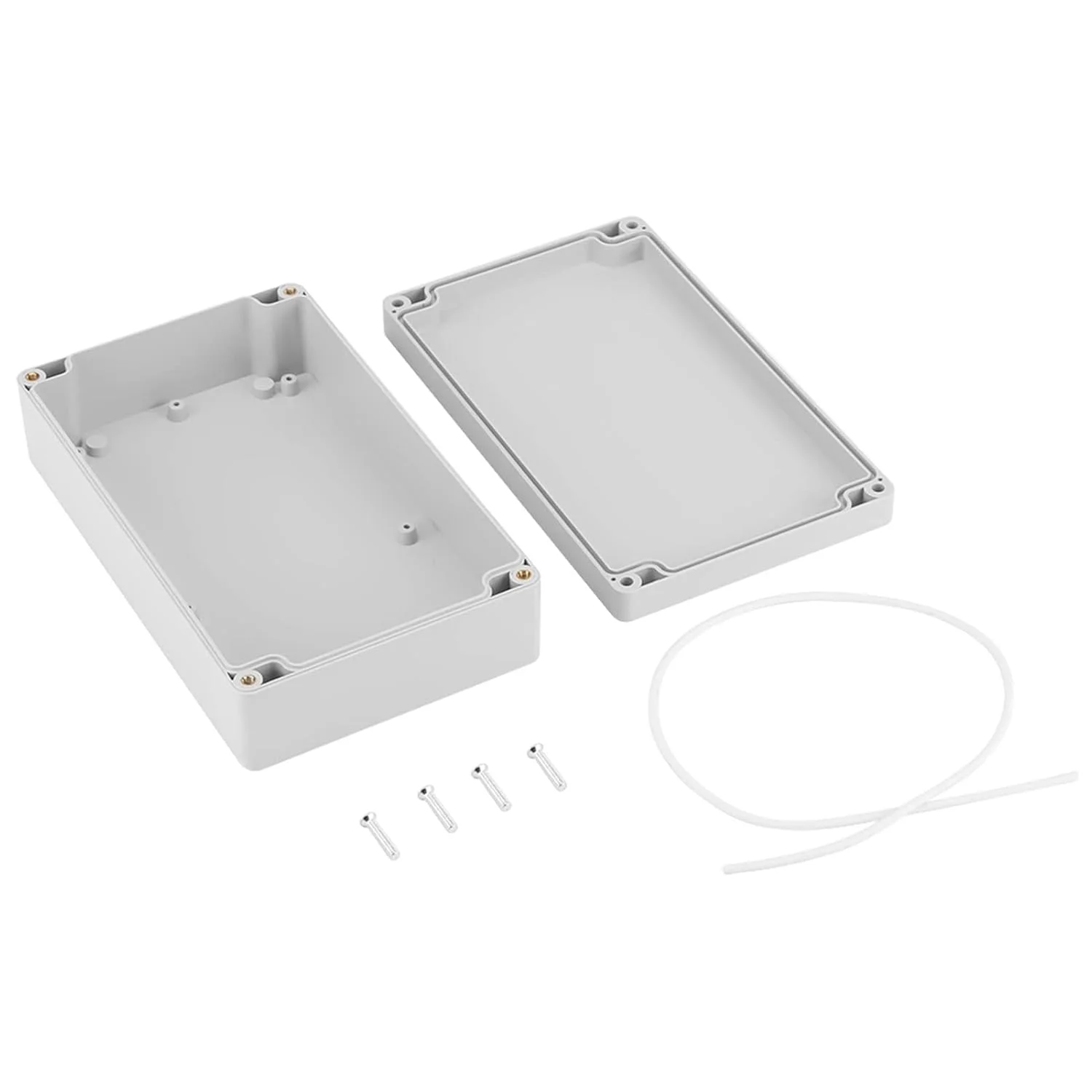 جعبه پروژه پلاستیکی ضد آب ABS IP65 جعبه اتصال برق محفظه سفید 200 x 120 x 56 میلی متر