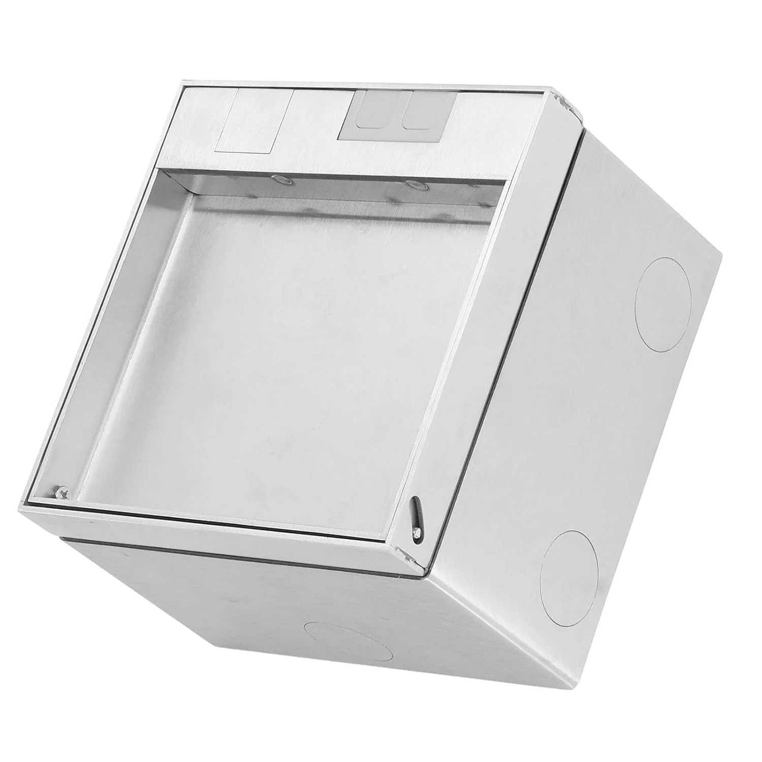 جعبه پریز کف DAUB، 13 آمپر AC250V، 2 پریز جهانی، استیل ضد زنگ، پریز کف توکار، جعبه پریز کف با جعبه اتصال و پوشش جعبه برای خانه، دفاتر، هتل ها جعبه پریز کف DAUB، 13 آمپر AC250V، 2 پریز جهانی، استیل ضد زنگ، پریز کف توکار، جعبه پریز کف با جعبه اتصال و پوشش جعبه برای خانه، دفاتر، هتل ها