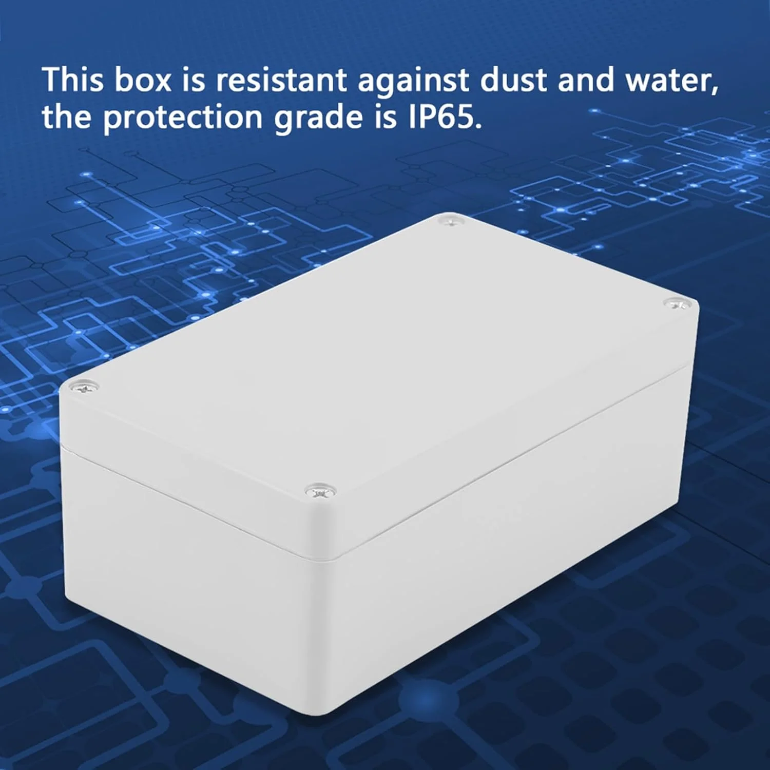 جعبه تقسیم ضد آب بیرونی IP65 ABS مقاوم در برابر شعله محفظه الکتریکی برای کاربردهای الکتریکی داخلی و خارجی (158 * 90 * 60 میلی متر)