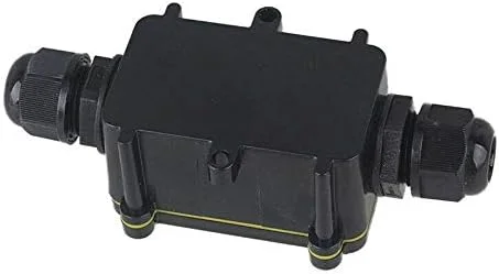 جعبه اتصال ضد آب LZECQ، جعبه اتصالات الکتریکی ضد آب IP68 با کانکتورهای ضد آب برای روشنایی فضای باز، جعبه اتصال خارجی مشکی (2 راه) جعبه اتصال ضد آب LZECQ، جعبه اتصالات الکتریکی ضد آب IP68 با کانکتورهای ضد آب برای روشنایی فضای باز، جعبه اتصال خارجی مشکی (2 راه)