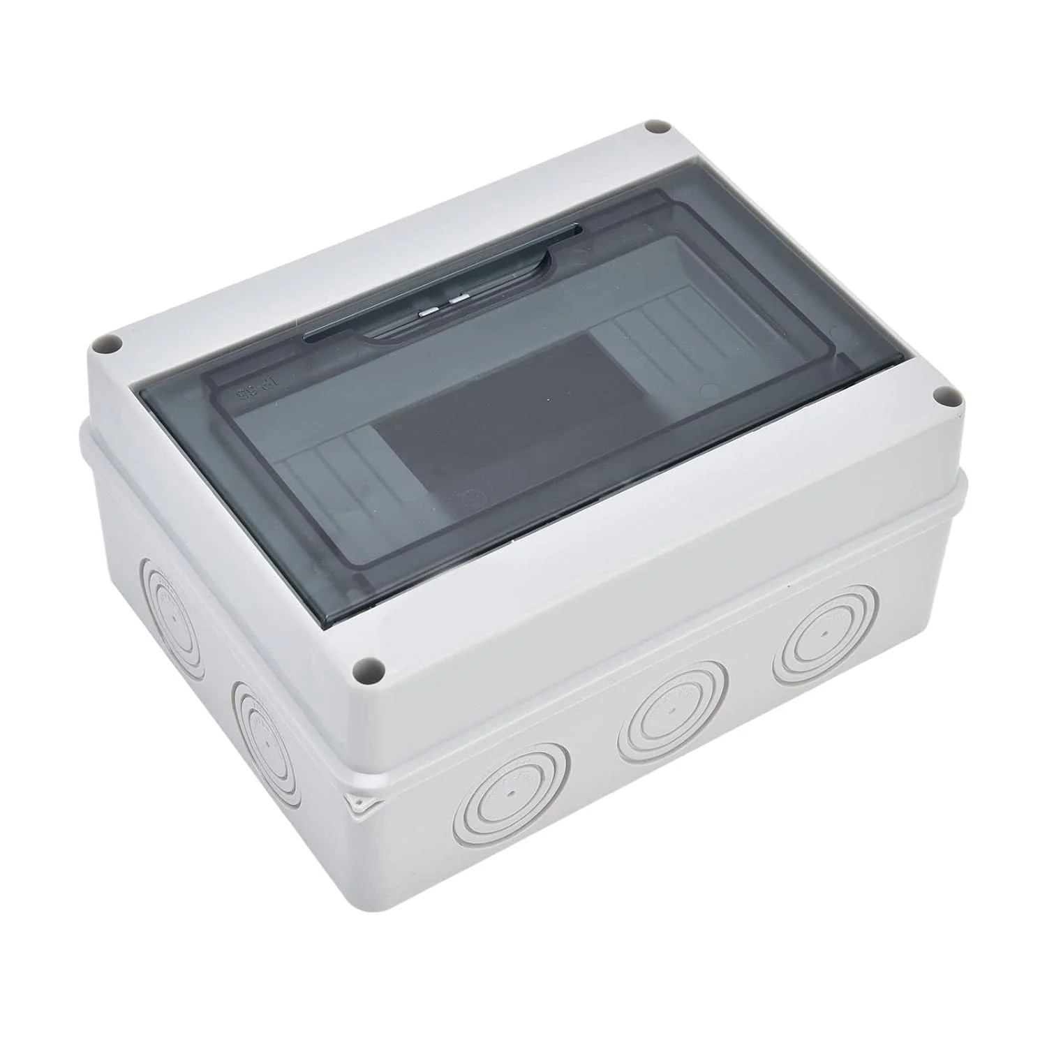 جعبه تقسیم، جعبه محافظ توزیع 8W 8 راهه IP65 ضد آب جعبه اتصال الکترونیکی محفظه بیرونی جعبه توزیع ضد آب جعبه توزیع برق MCB، ABS + PC