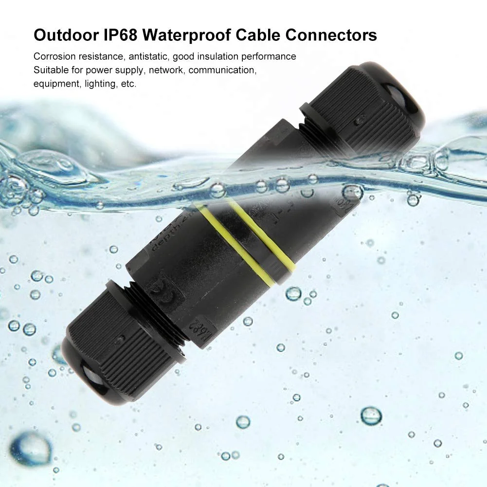 جعبه اتصال سیم در فضای باز 2 عددی، اتصال دهنده سیم برق، اتصال دهنده سیم IP68 3 پین لوازم جانبی اتصال دهنده سیم کابل برق جعبه اتصال سیم در فضای باز 2 عددی، اتصال دهنده سیم برق، اتصال دهنده سیم IP68 3 پین لوازم جانبی اتصال دهنده سیم کابل برق