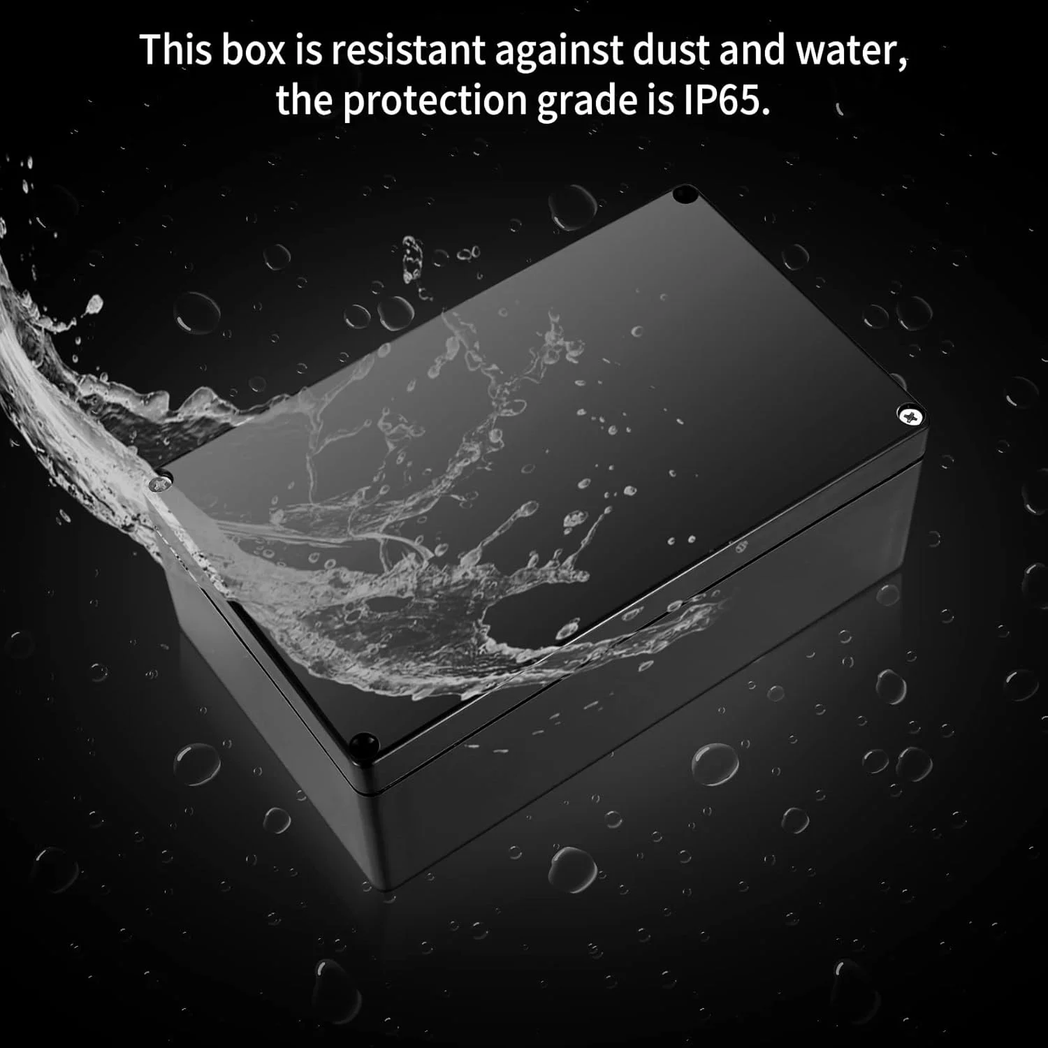 جعبه تقسیم ضد آب، جعبه پروژه الکتریکی IP65، جعبه توزیع، ضد گرد و غبار، ضد آب و هوا، جعبه توزیع محفظه کابل ABS برای کابل الکترونیکی داخلی و خارجی (مشکی 20 x 12 x 7.5 سانتی متر) جعبه تقسیم ضد آب، جعبه پروژه الکتریکی IP65، جعبه توزیع، ضد گرد و غبار، ضد آب و هوا، جعبه توزیع محفظه کابل ABS برای کابل الکترونیکی داخلی و خارجی (مشکی 20 x 12 x 7.5 سانتی متر)