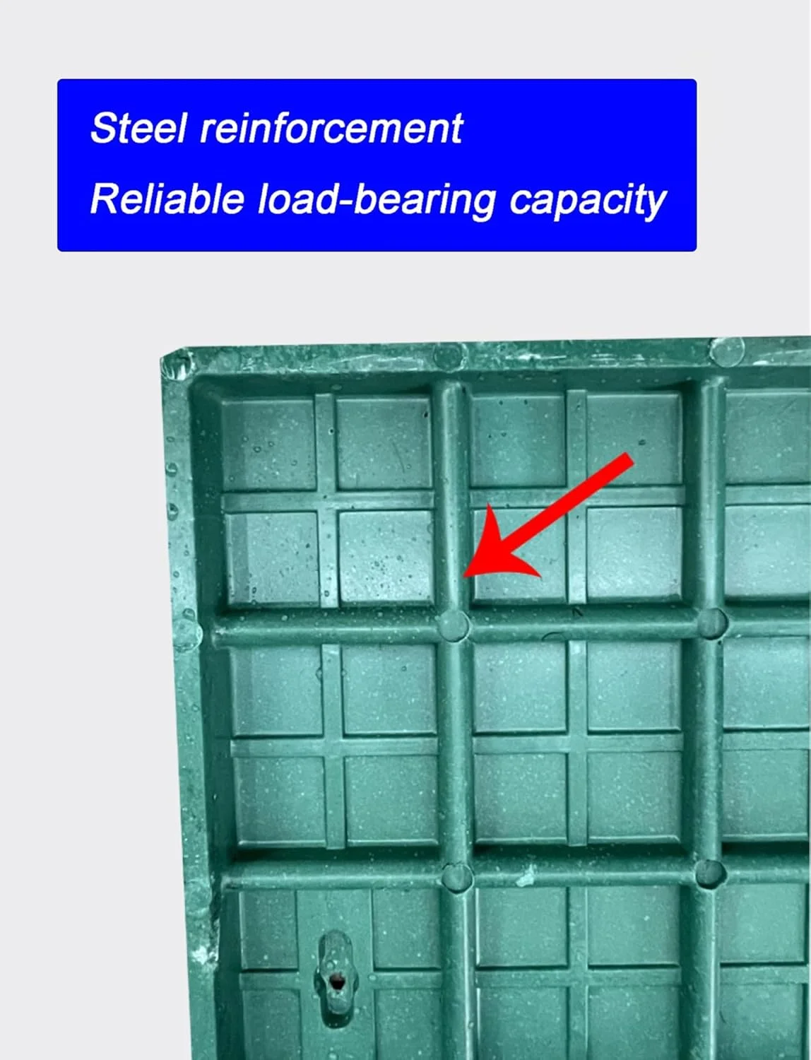 جعبه اتصال برق زیرزمینی، جعبه اتصال باز زیرزمینی برای اتصالات سیم کشی برق در فضای باز (50x50x50 سانتی متر)