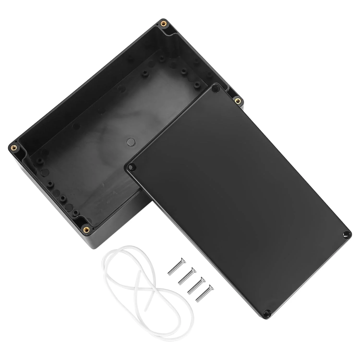 جعبه تقسیم ضد آب، جعبه پروژه الکتریکی IP65، جعبه توزیع، ضد گرد و غبار، ضد آب و هوا، جعبه توزیع محفظه کابل ABS برای کابل الکترونیکی داخلی و خارجی (مشکی 20 x 12 x 7.5 سانتی متر) جعبه تقسیم ضد آب، جعبه پروژه الکتریکی IP65، جعبه توزیع، ضد گرد و غبار، ضد آب و هوا، جعبه توزیع محفظه کابل ABS برای کابل الکترونیکی داخلی و خارجی (مشکی 20 x 12 x 7.5 سانتی متر)