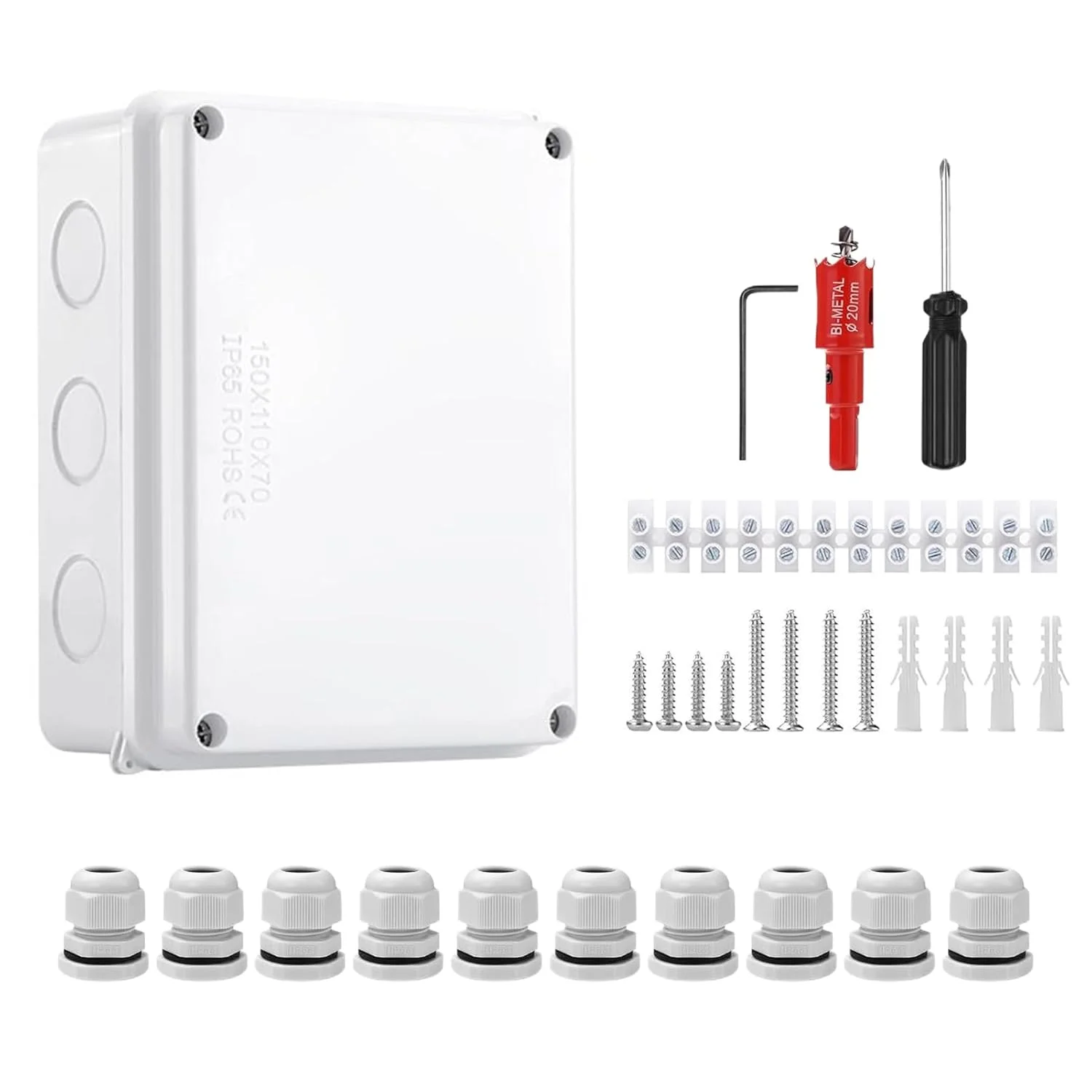 جعبه تقسیم برق ضد آب، جعبه های برق محفظه سیم برق - پوشش لولایی ضد گرد و غبار برای زیرزمین ها، عرشه، دروازه، دوربین های امنیتی، حیاط خلوت، بالکن، پاسیو، باغ، محوطه سازی