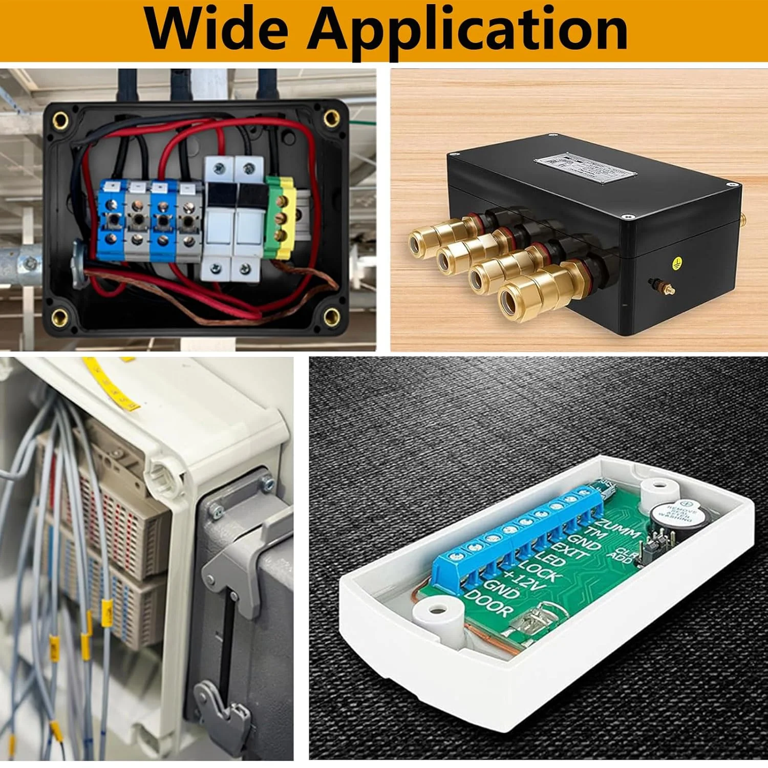 جعبه تقسیم برق ضد آب TOP-VIGOR، 250x80x70 میلی متر، جعبه پروژه پلاستیکی ABS با پیچ برای پروژه های الکترونیکی DIY، جعبه ماژول برق داخلی، جعبه ابزار، سفید