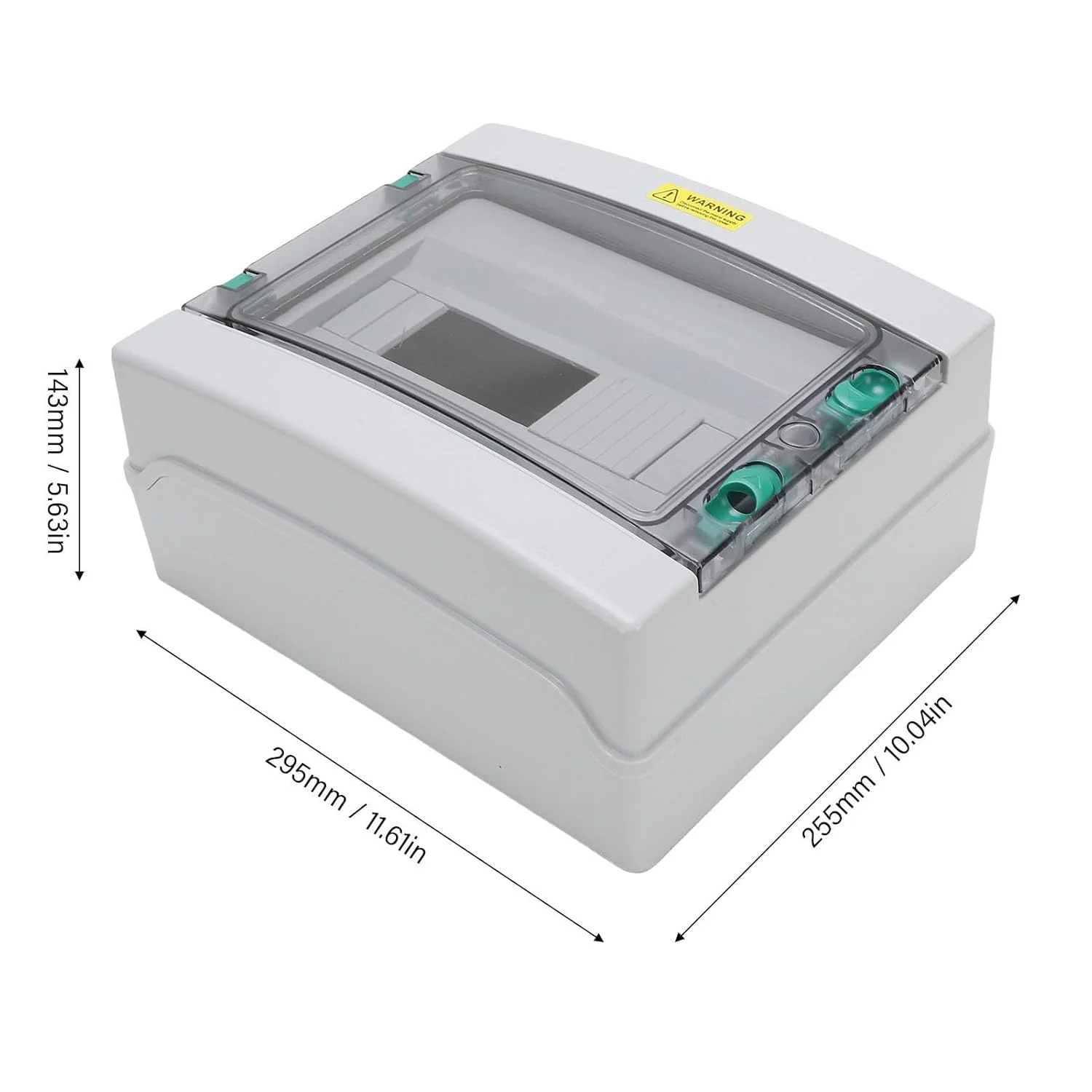جعبه تقسیم برق سوراندی، جعبه فیوز پلاستیکی ABS با قفل، پوشش شفاف برای کارگاه های صنعتی