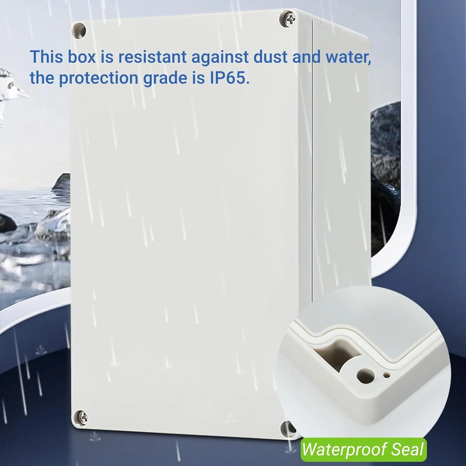 جعبه تقسیم برق ضد آب IP65 ABS، محفظه جعبه پروژه الکتریکی، مناسب برای تجهیزات الکتریکی، ارتباطات و آتش نشانی داخلی و خارجی (115 * 90 * 55 میلی متر) جعبه تقسیم برق ضد آب IP65 ABS، محفظه جعبه پروژه الکتریکی، مناسب برای تجهیزات الکتریکی، ارتباطات و آتش نشانی داخلی و خارجی (115 * 90 * 55 میلی متر)