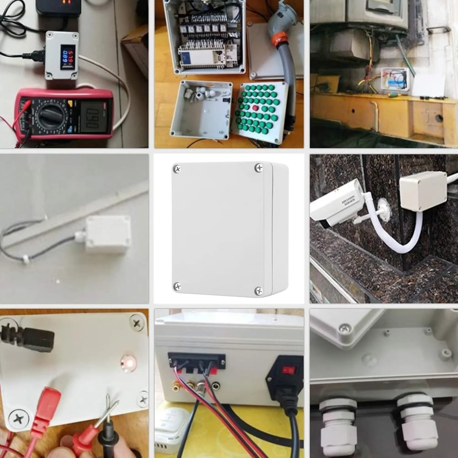 جعبه تقسیم برق ضد آب IP65 ABS، محفظه جعبه پروژه الکتریکی، مناسب برای تجهیزات الکتریکی، ارتباطات و آتش نشانی داخلی و خارجی (115 * 90 * 55 میلی متر) جعبه تقسیم برق ضد آب IP65 ABS، محفظه جعبه پروژه الکتریکی، مناسب برای تجهیزات الکتریکی، ارتباطات و آتش نشانی داخلی و خارجی (115 * 90 * 55 میلی متر)