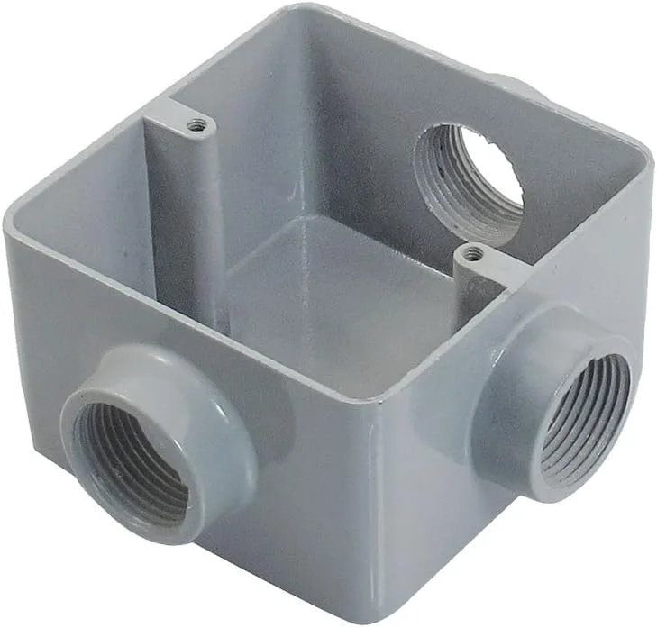 جعبه اتصال سه راهی فلزی روکار سیم کشی مدار Aexit Home (ترمینال، اتصال دهنده) G3/4"