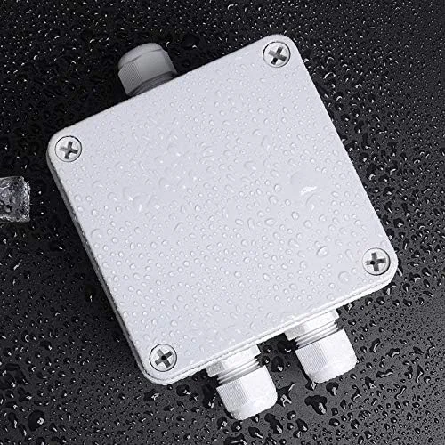 جعبه اتصال بیرونی DLRSET، 1 ورودی 2 خروجی IP66 ABS ضد آب، جعبه تقسیم برقی DIY اتصال سیم با UK2.5B جعبه اتصال بیرونی DLRSET، 1 ورودی 2 خروجی IP66 ABS ضد آب، جعبه تقسیم برقی DIY اتصال سیم با UK2.5B