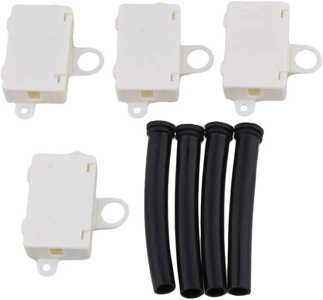 جعبه اتصال کابل پلاستیکی کوچک SGerste مدل Beige T06-MM3S به همراه روکش سیم مشکی - بسته 4 عددی