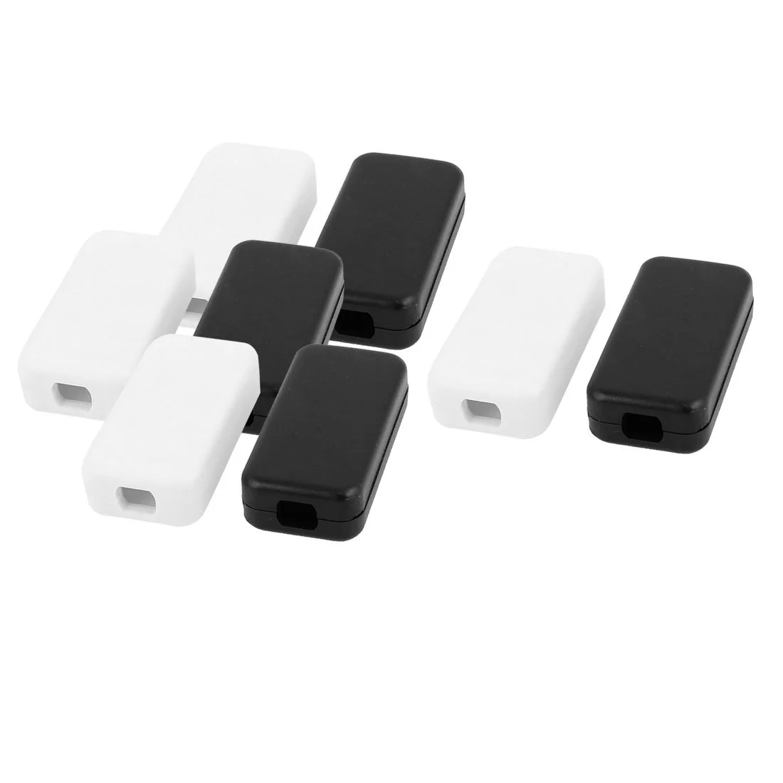 جعبه ترمینال 8 عددی Aexit، محفظه مشکی و سفید DIY 40x20x11 میلی متر (40ry435qf471)، جعبه اتصال