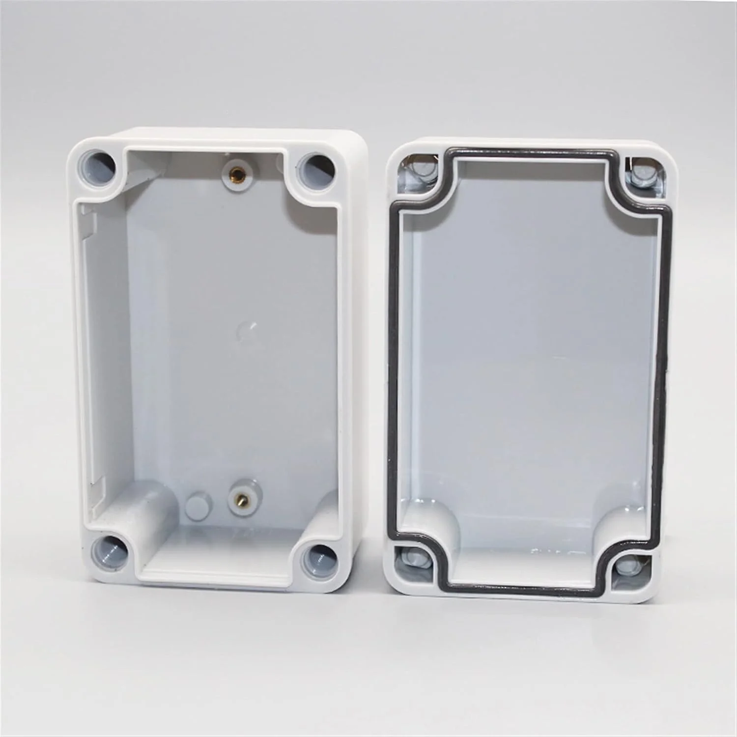 جعبه اتصال بیرونی، 1 عدد محفظه پلاستیکی ضد آب ABS الکتریکی IP67 130x80x70mm جعبه اتصال بزرگ PC قاب پوشش شفاف 130x80x85mm (رنگ: شفاف، اندازه: 130x80x70mm)