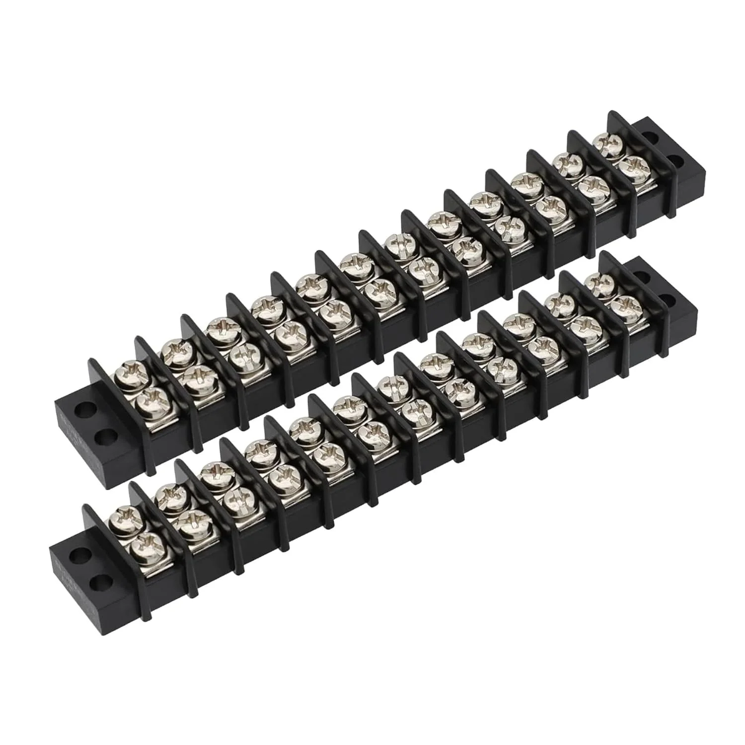بلوک اتصال ترمینال دو ردیفه MGI SpeedWare 300V/20A، نوار مانع ردیفی 2 عددی (12 پل)