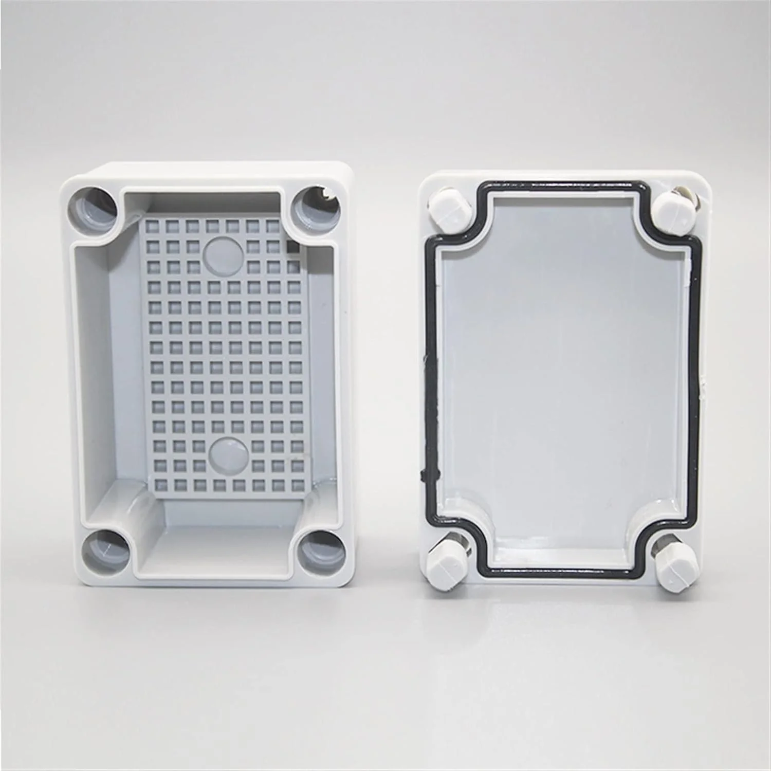 جعبه اتصال بیرونی، 1 عدد جعبه اتصال ضد آب ABS DIY 95 * 65 * 55 میلی متر IP67 جعبه پروژه ابزار برای PCB محفظه اتصال دهنده سیم های برق بیرونی (رنگ: شفاف، اندازه: 95x65x55 میلی متر)