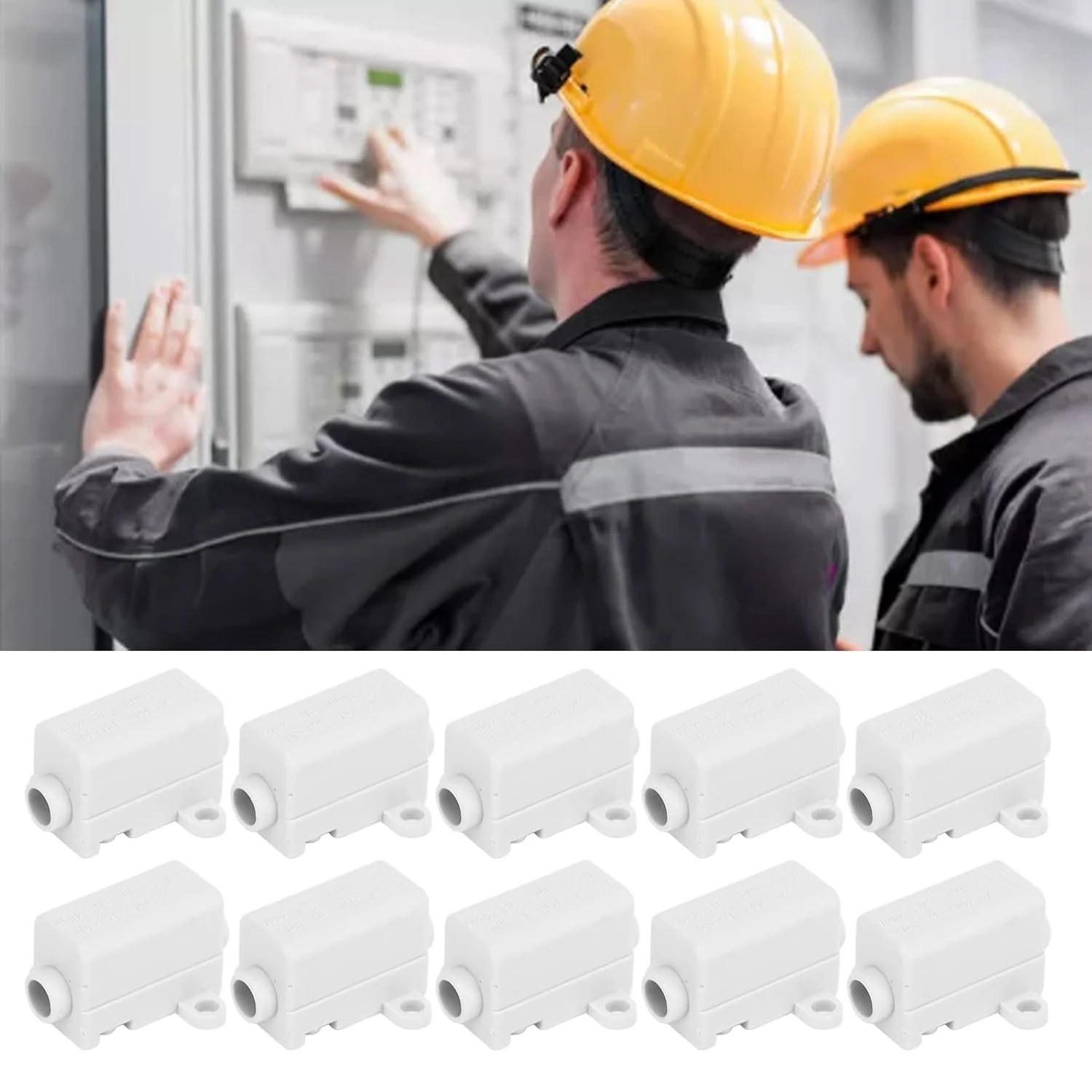 اتصال دهنده سیم ZK 1106، 60 آمپر 400 ولت ABS برنجی جعبه اتصال خطی برای سیم کشی لامپ سقفی اتصال دهنده الکتریکی 10 عددی اتصال دهنده سیم ZK 1106، 60 آمپر 400 ولت ABS برنجی جعبه اتصال خطی برای سیم کشی لامپ سقفی اتصال دهنده الکتریکی 10 عددی