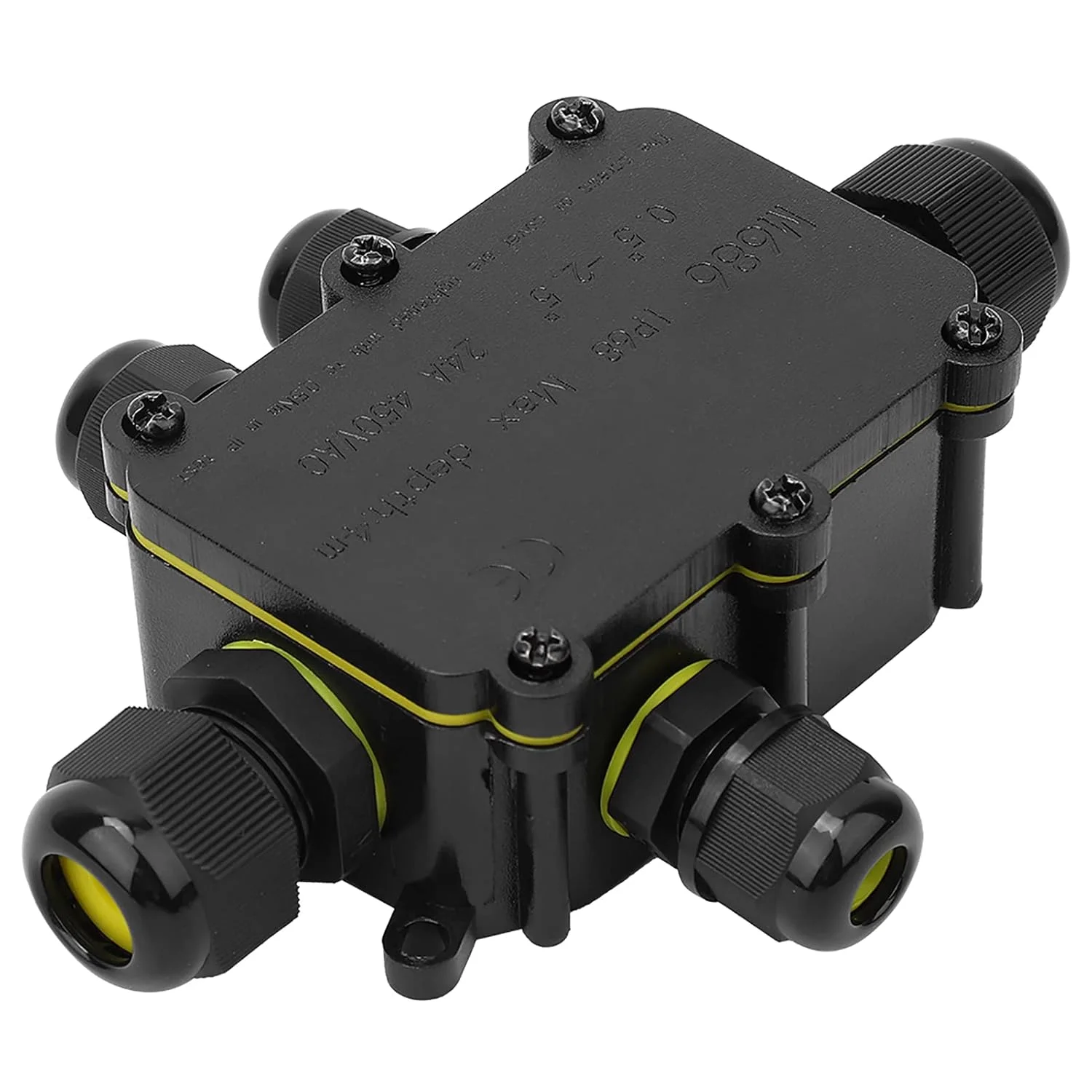جعبه اتصال ضد آب Eujgoov IP68، جعبه اتصال الکتریکی زیر آب، محفظه پلاستیکی با 450VAC 24A T100 برای کارخانه ساختمانی باغ خانگی (پنج راهی) جعبه اتصال ضد آب Eujgoov IP68، جعبه اتصال الکتریکی زیر آب، محفظه پلاستیکی با 450VAC 24A T100 برای کارخانه ساختمانی باغ خانگی (پنج راهی)