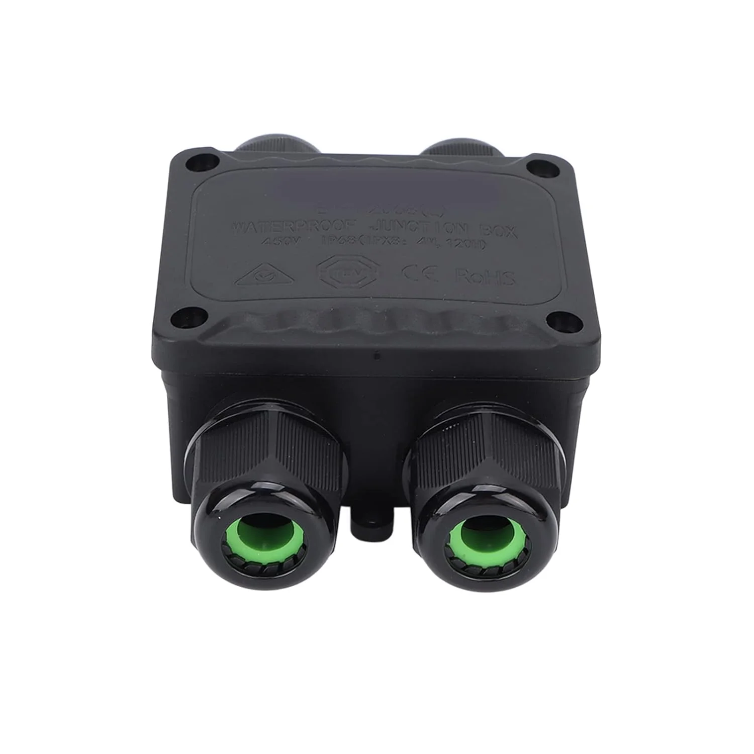 جعبه اتصال ضد آب IP68، جعبه اتصال الکتریکی حرفه ای 4 طرفه برای مهندسی زیر آب، اتصال برق LED در فضای باز، چراغ خیابانی، چراغ باغ، نورافکن های فضای باز، PA66 سیلیکونی بادوام