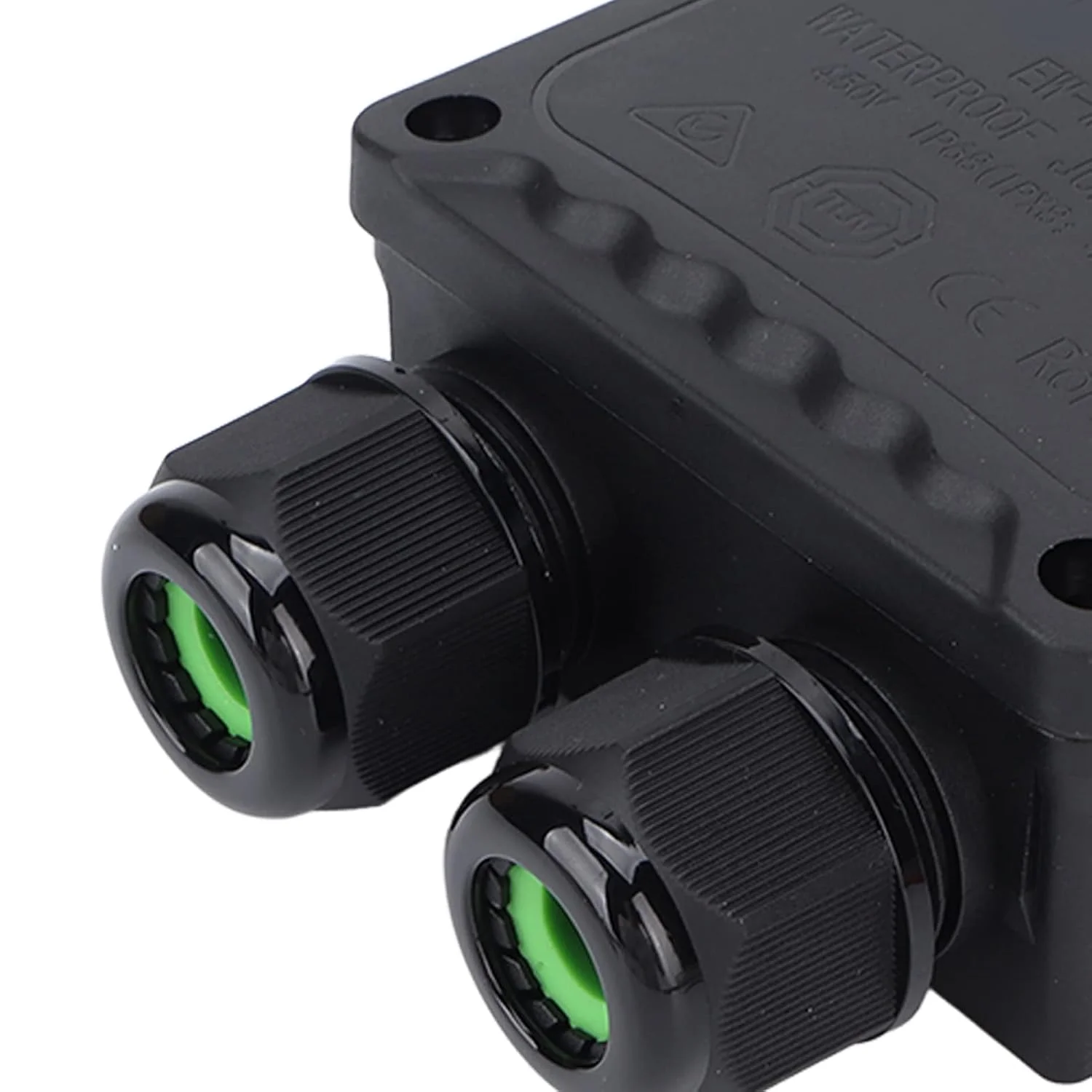 جعبه اتصال ضد آب IP68، جعبه اتصال الکتریکی حرفه ای 4 طرفه برای مهندسی زیر آب، اتصال برق LED در فضای باز، چراغ خیابانی، چراغ باغ، نورافکن های فضای باز، PA66 سیلیکونی بادوام