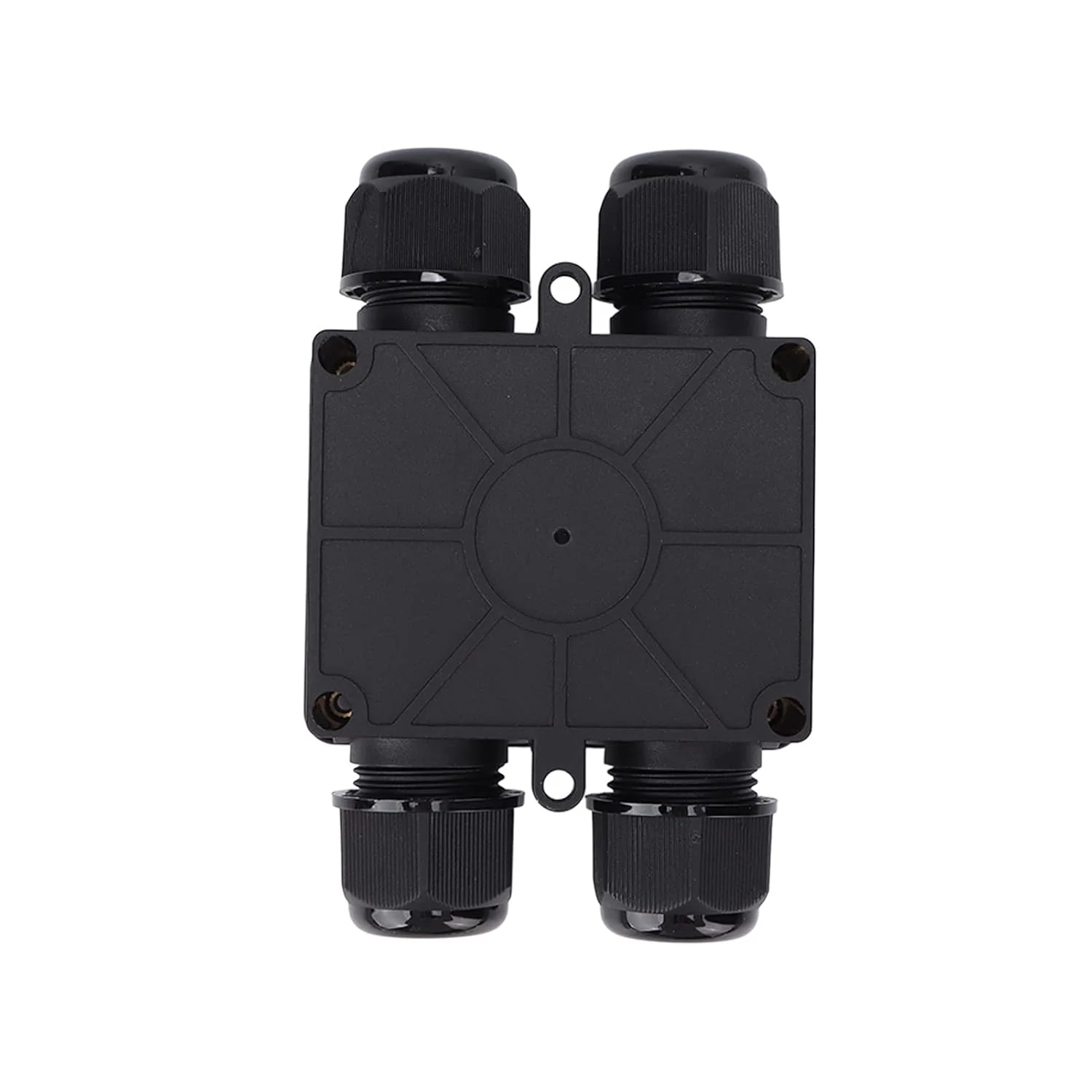 جعبه اتصال ضد آب IP68، جعبه اتصال الکتریکی حرفه ای 4 طرفه برای مهندسی زیر آب، اتصال برق LED در فضای باز، چراغ خیابانی، چراغ باغ، نورافکن های فضای باز، PA66 سیلیکونی بادوام