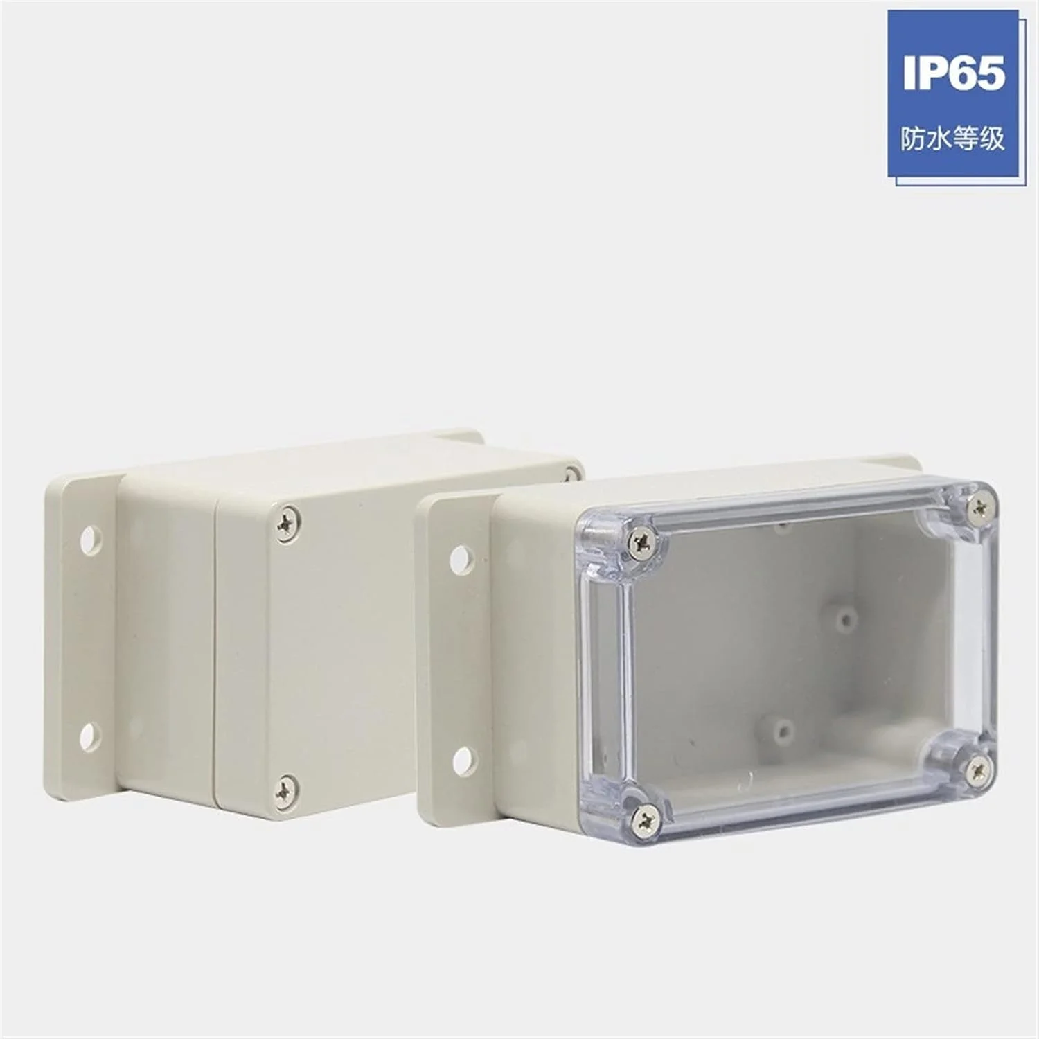 جعبه اتصال بیرونی DLRSET، 1 عدد جعبه اتصال الکتریکی ضد آب IP66 پلاستیکی ABS محفظه CE جعبه توزیع بزرگ در فضای باز 158x90x46mm (رنگ: خاکستری، اندازه: 200x120x75mm) جعبه اتصال بیرونی DLRSET، 1 عدد جعبه اتصال الکتریکی ضد آب IP66 پلاستیکی ABS محفظه CE جعبه توزیع بزرگ در فضای باز 158x90x46mm (رنگ: خاکستری، اندازه: 200x120x75mm)