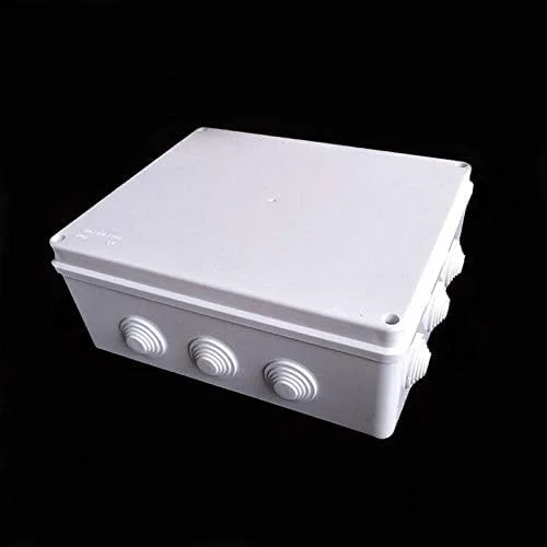 جعبه اتصال بیرونی DLRSET، جعبه اتصال ضد آب پلاستیکی ABS IP65، جعبه انشعاب کابل اتصال الکتریکی بیرونی DIY 200x100x70mm (سایز: 50mmx50mm)