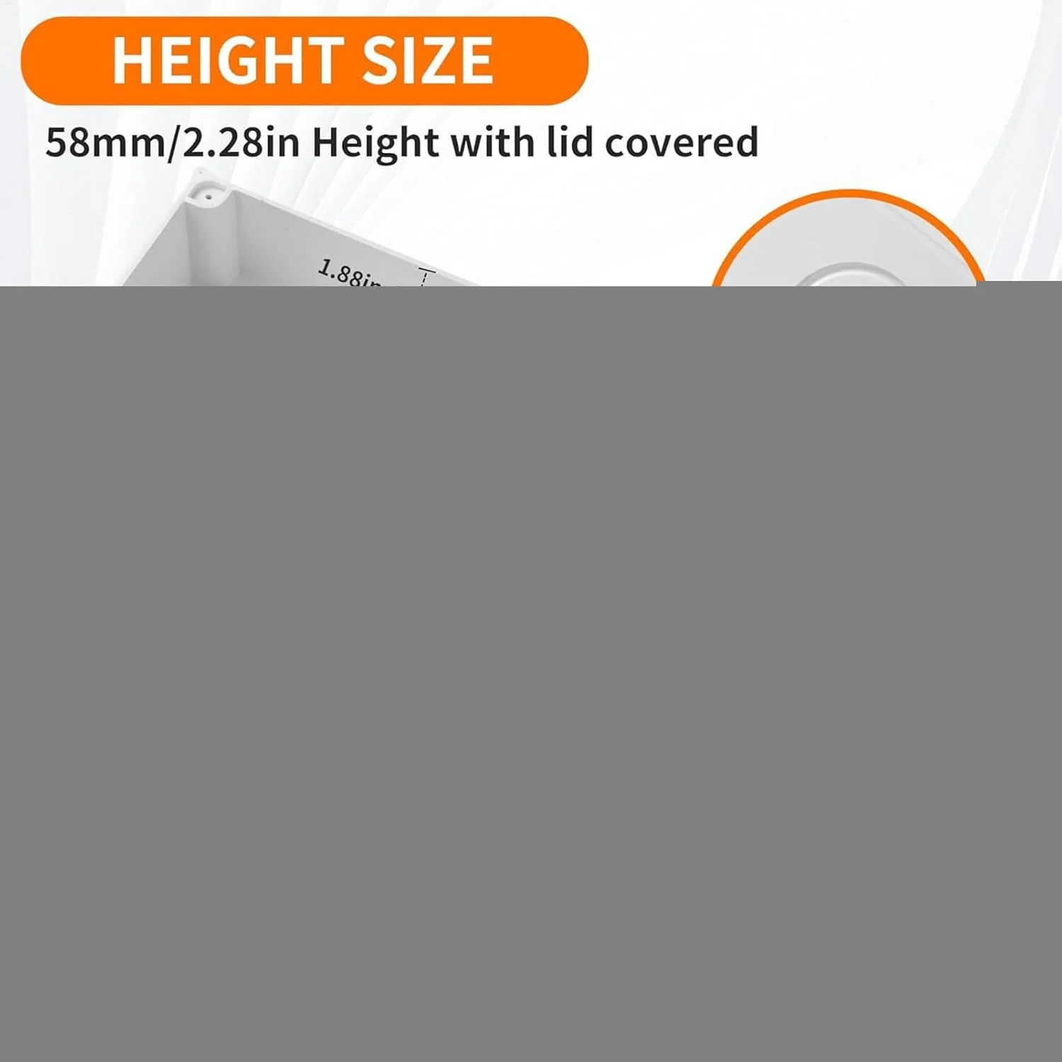 جعبه اتصال برق ضد آب - محفظه ضد آب اتصالات کابل، پوشش لولایی ضد گرد و غبار برای زیرزمین، عرشه، دروازه، دوربین های امنیتی، حیاط خلوت، بالکن، پاسیو، باغ، محوطه سازی