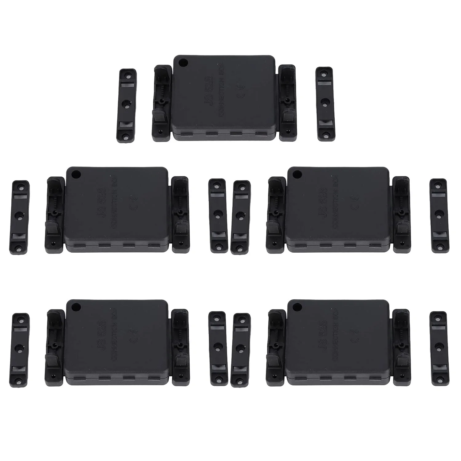 جعبه اتصال ترمینال XRTLYH مدل JS528 - جعبه اتصال ترمینال 5 عددی مدل JS528 مشکی نایلون PA66 دستگاه محافظ جعبه اتصال