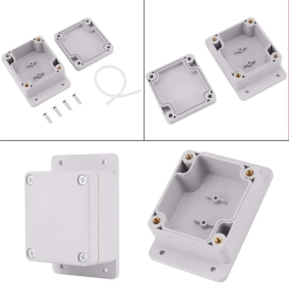 جعبه اتصال بیرونی DLRSET، جعبه پروژه ترمینال الکتریکی ABS ضد آب IP65، محفظه جعبه اتصال سیم کشی (اندازه: 200x120x75 میلی متر) جعبه اتصال بیرونی DLRSET، جعبه پروژه ترمینال الکتریکی ABS ضد آب IP65، محفظه جعبه اتصال سیم کشی (اندازه: 200x120x75 میلی متر)