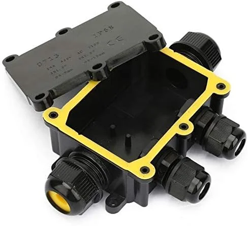 جعبه اتصال بیرونی، جعبه اتصال ضد آب IP68 محفظه الکتریکی بلوک ترمینال اتصال کابل (سایز: سه راهی)
