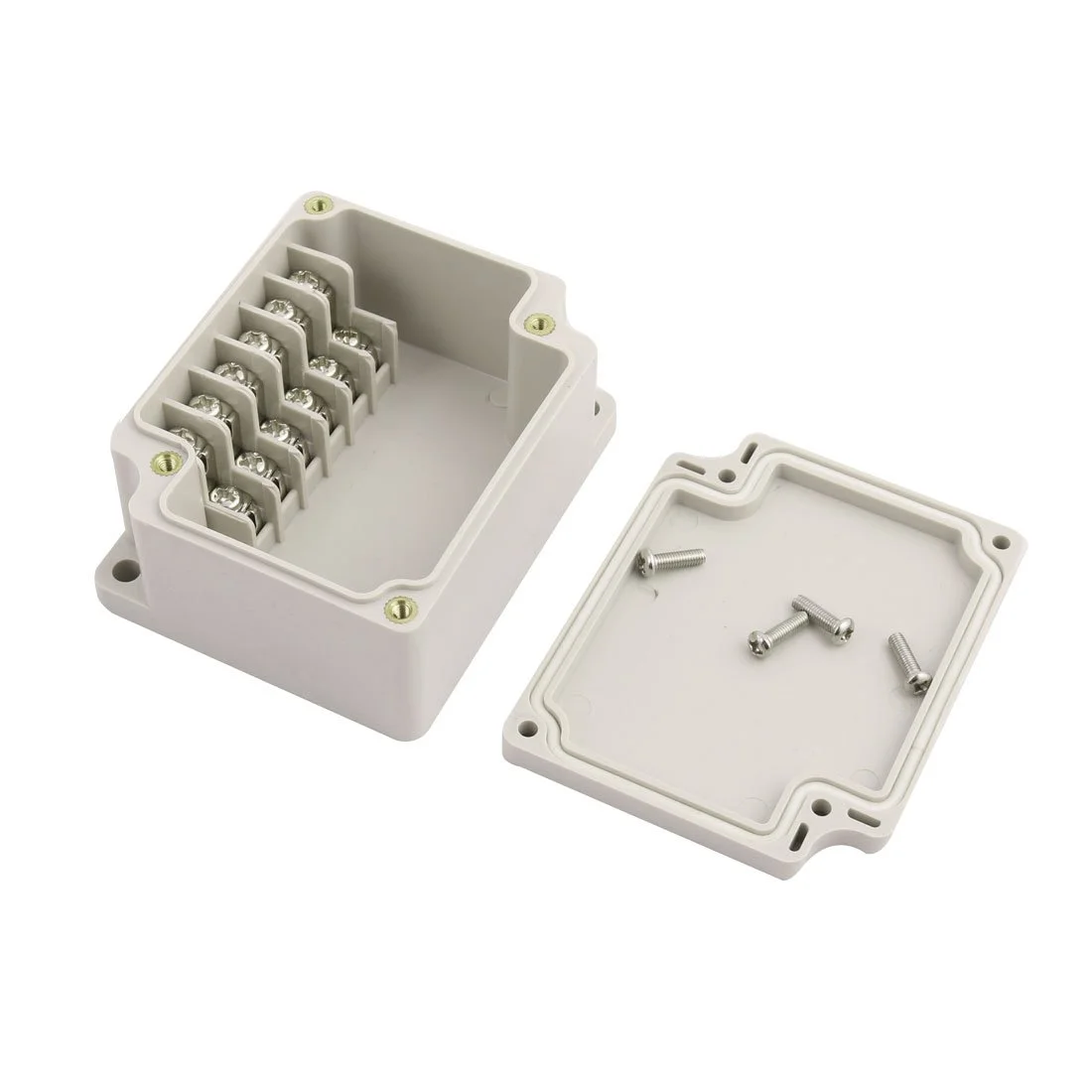 جعبه اتصال ضد آب Aexit ابعاد 79mmx63mmx40mm، جعبه اتصال ترمینال DIY، محفظه 6P (3cd1fd1d9f6fc7512ec30605dc6c81bf)