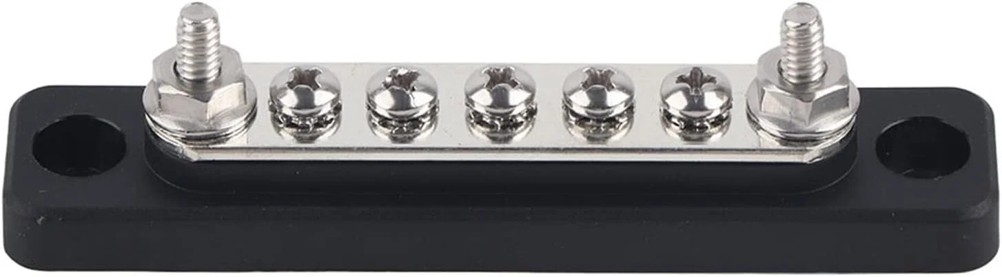 ترمینال باس بار، بلوک اتصال ترمینال الکتریکی باس بار 5 موقعیتی با 2 استد AC 300V DC 48V